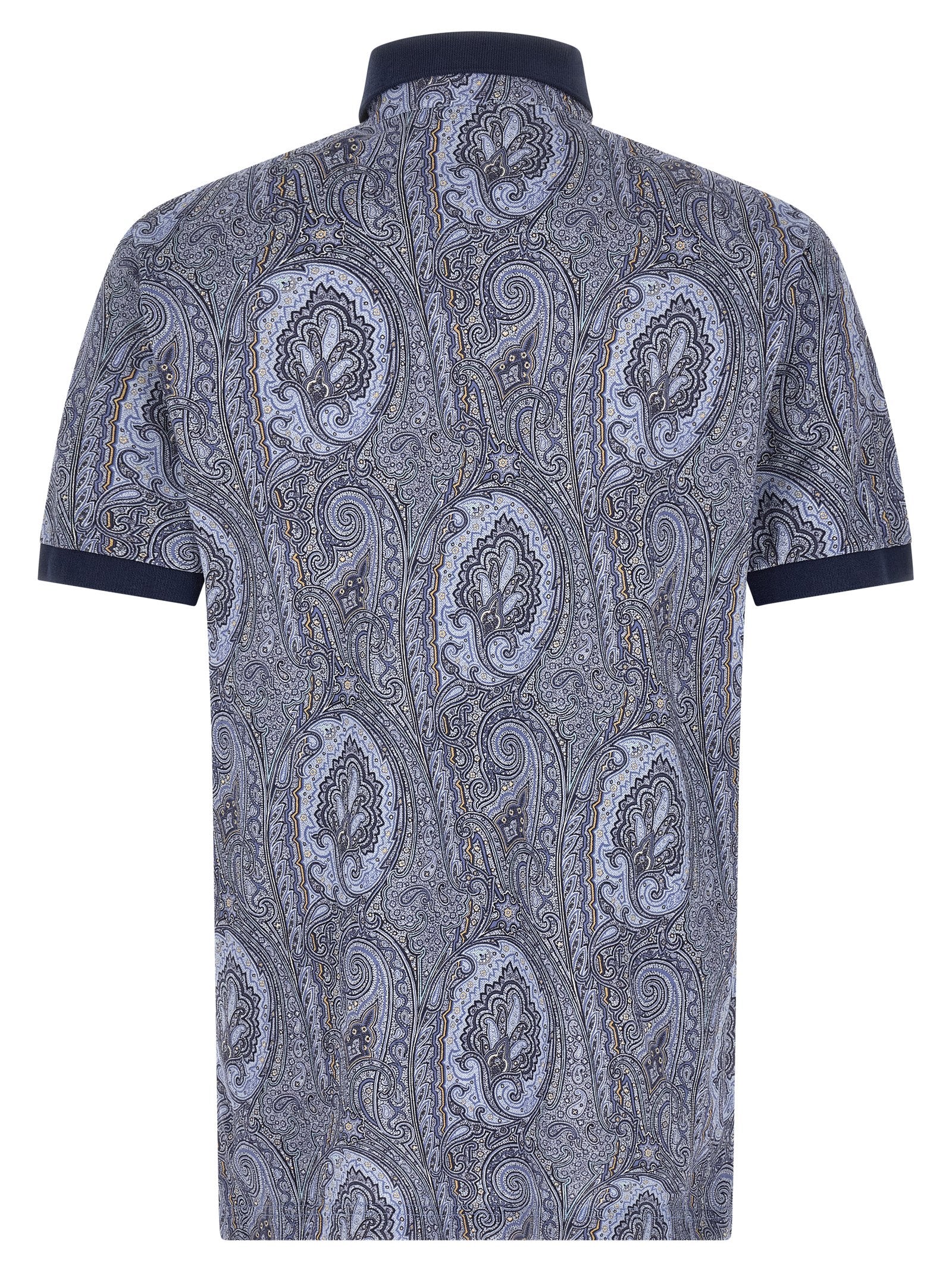 Etro Blue Cotton Polo Shirt