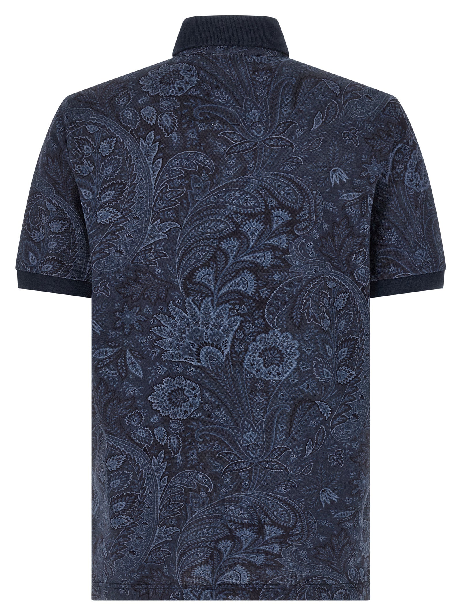 Etro Blue Cotton Polo Shirt
