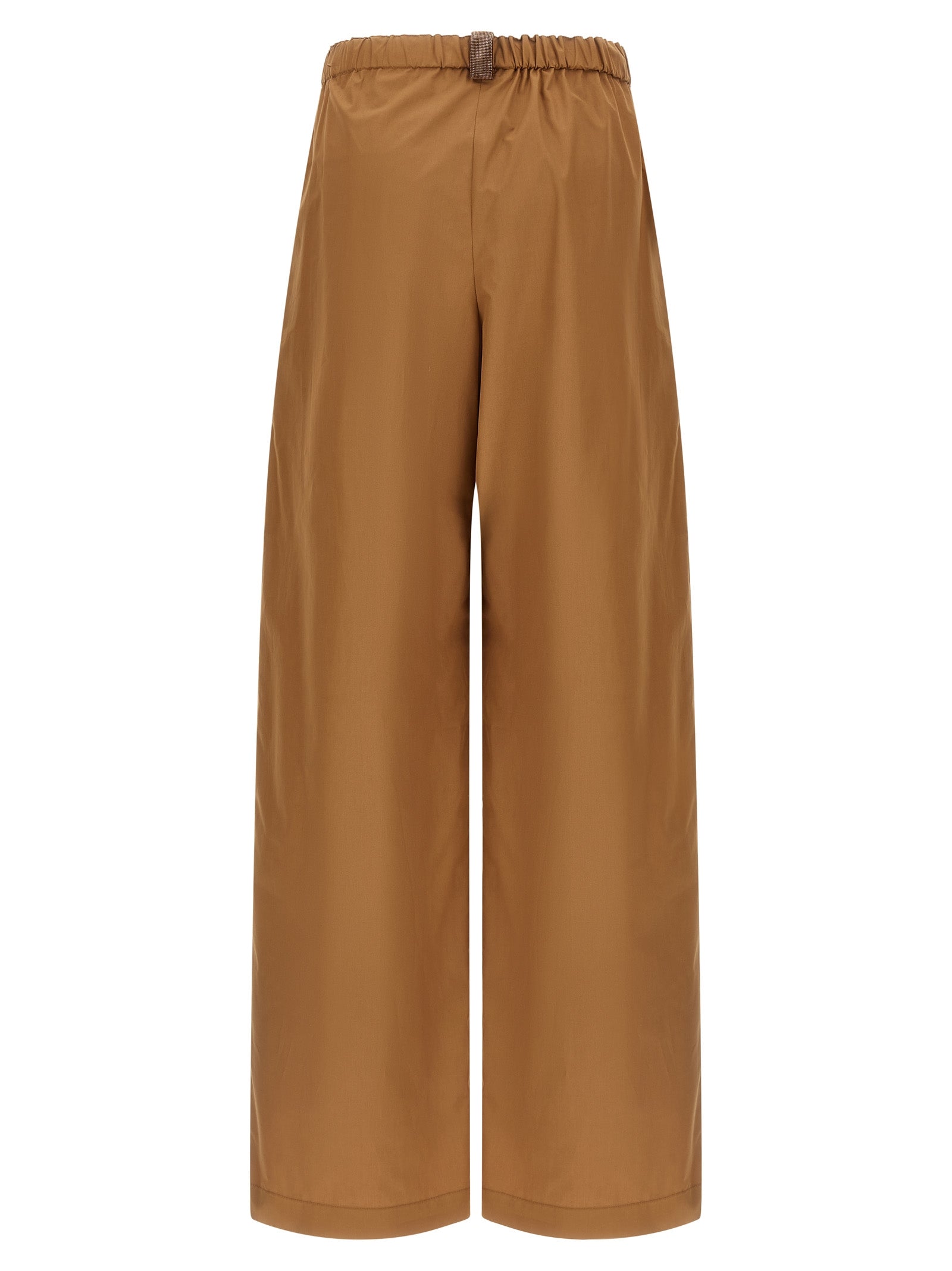 Fabiana Filippi Brown Cotton Casual Pants