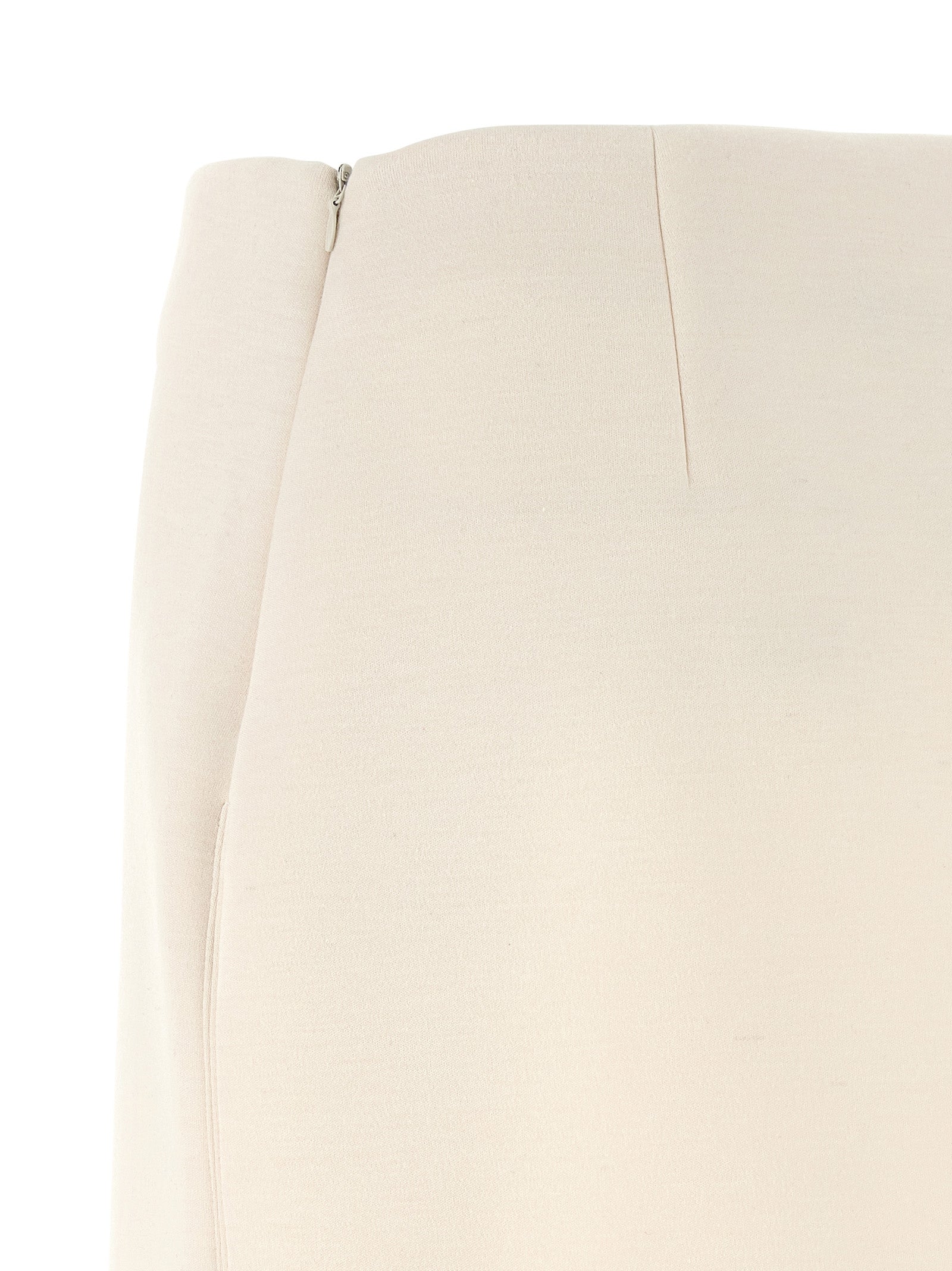 Fabiana Filippi Beige Modal Long Skirt