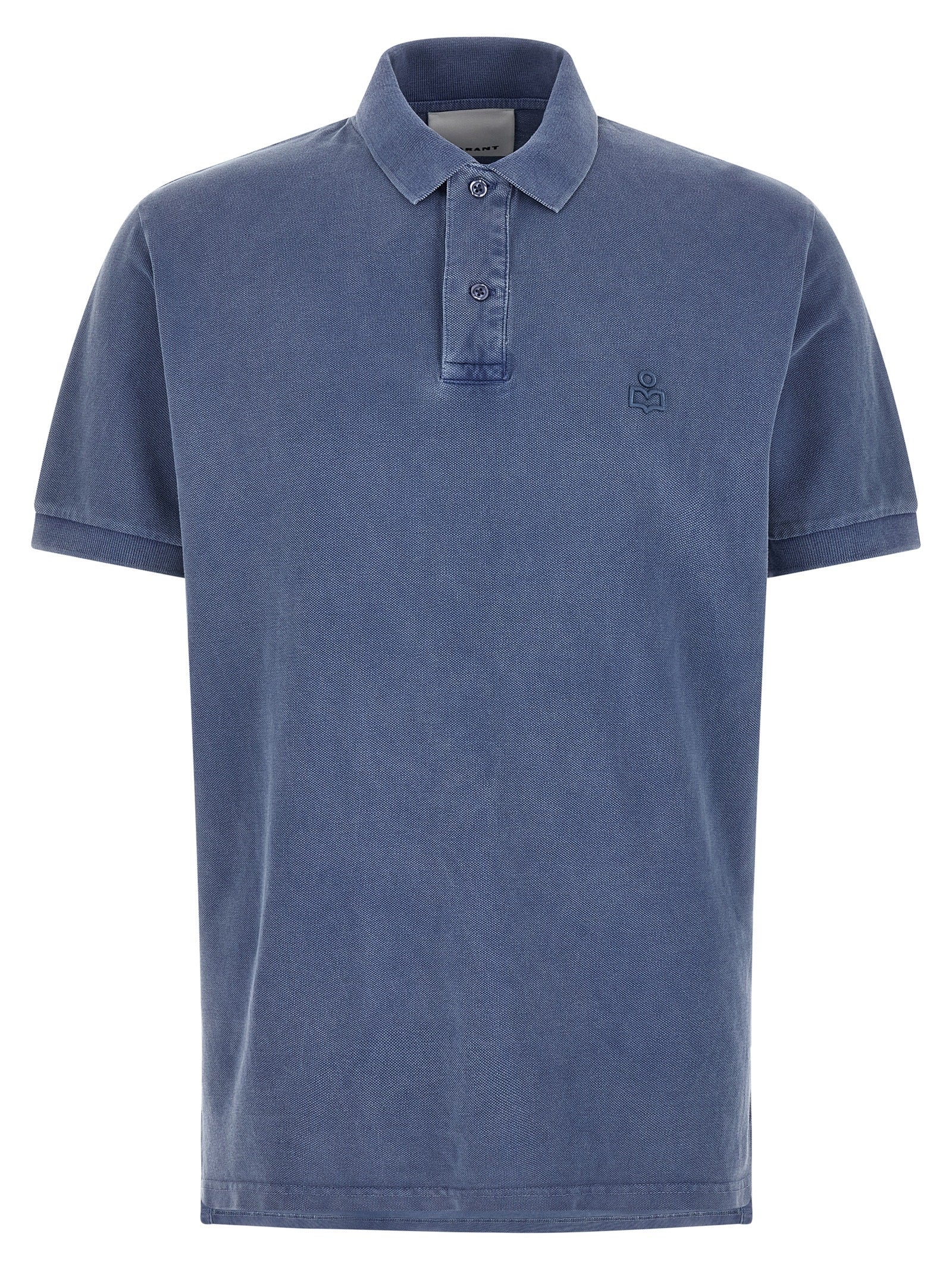 Isabel Marant Blue Cotton Polo Shirt