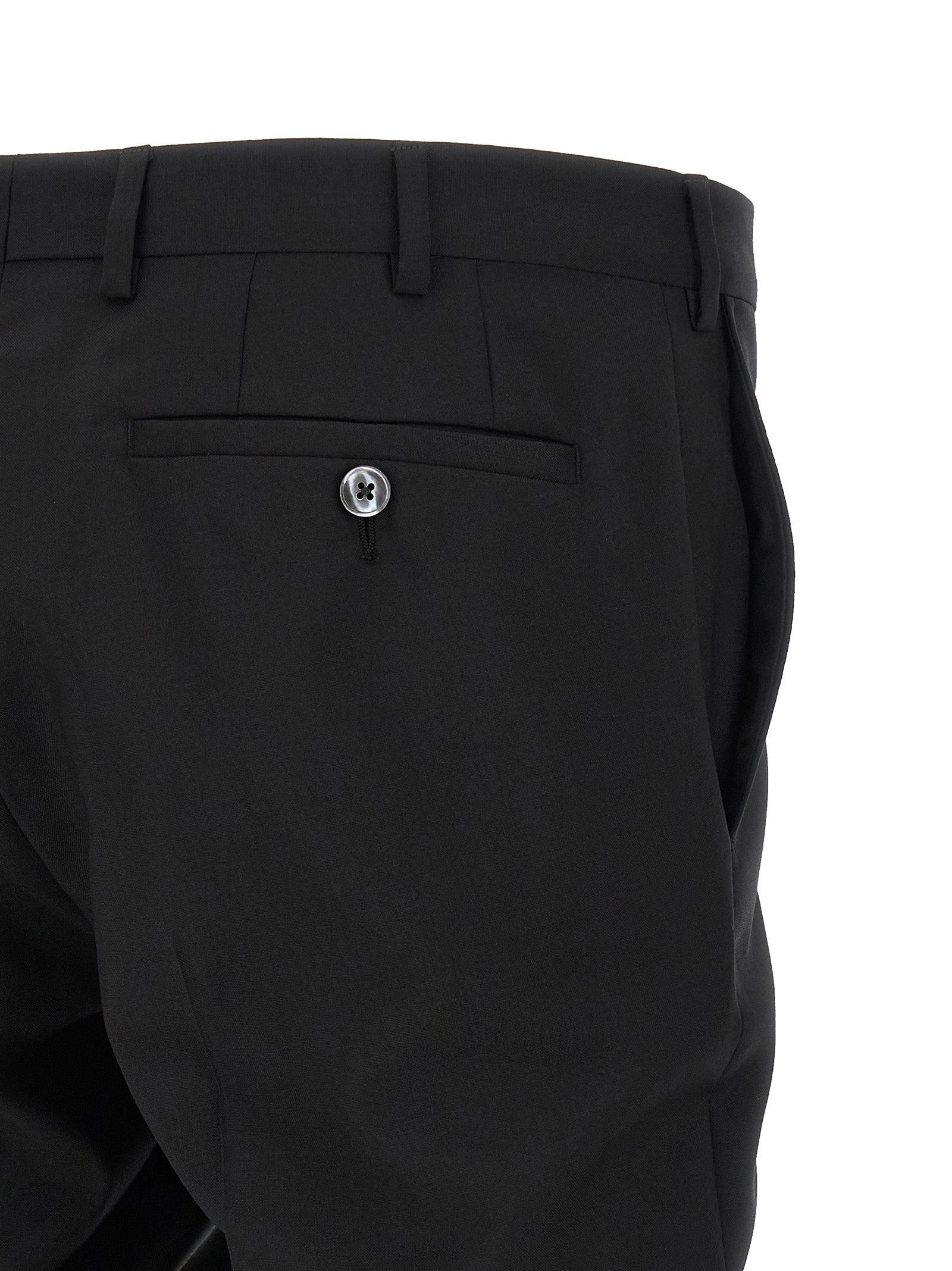 Pal Zileri Black Wool Two-Piece Suit