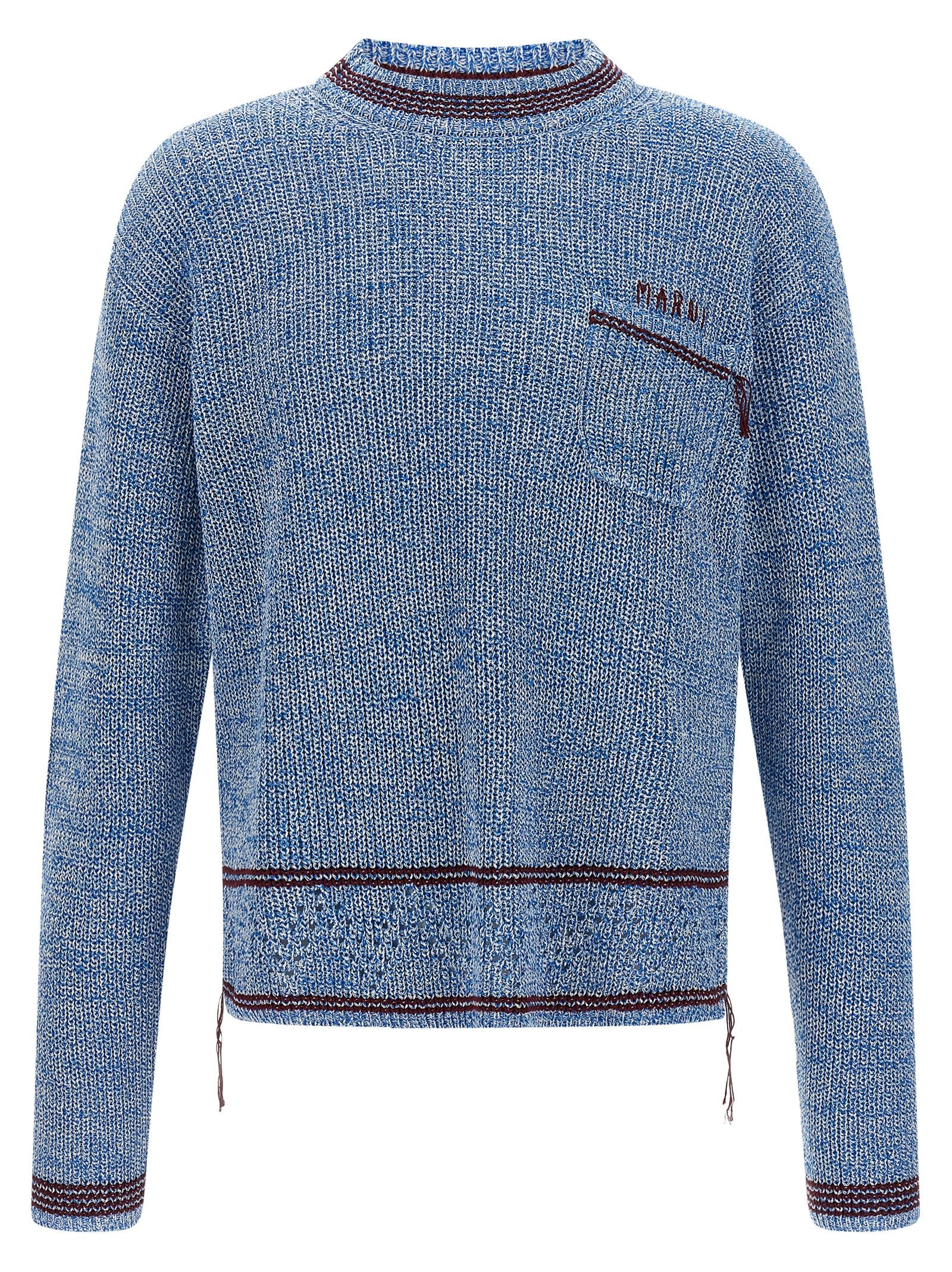 Marni Blue Cotton Cardigan
