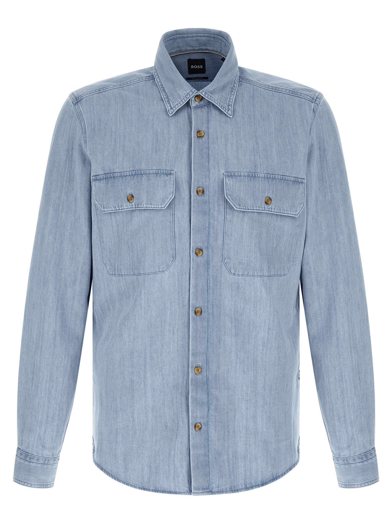 Hugo Boss Blue Cotton Blouse