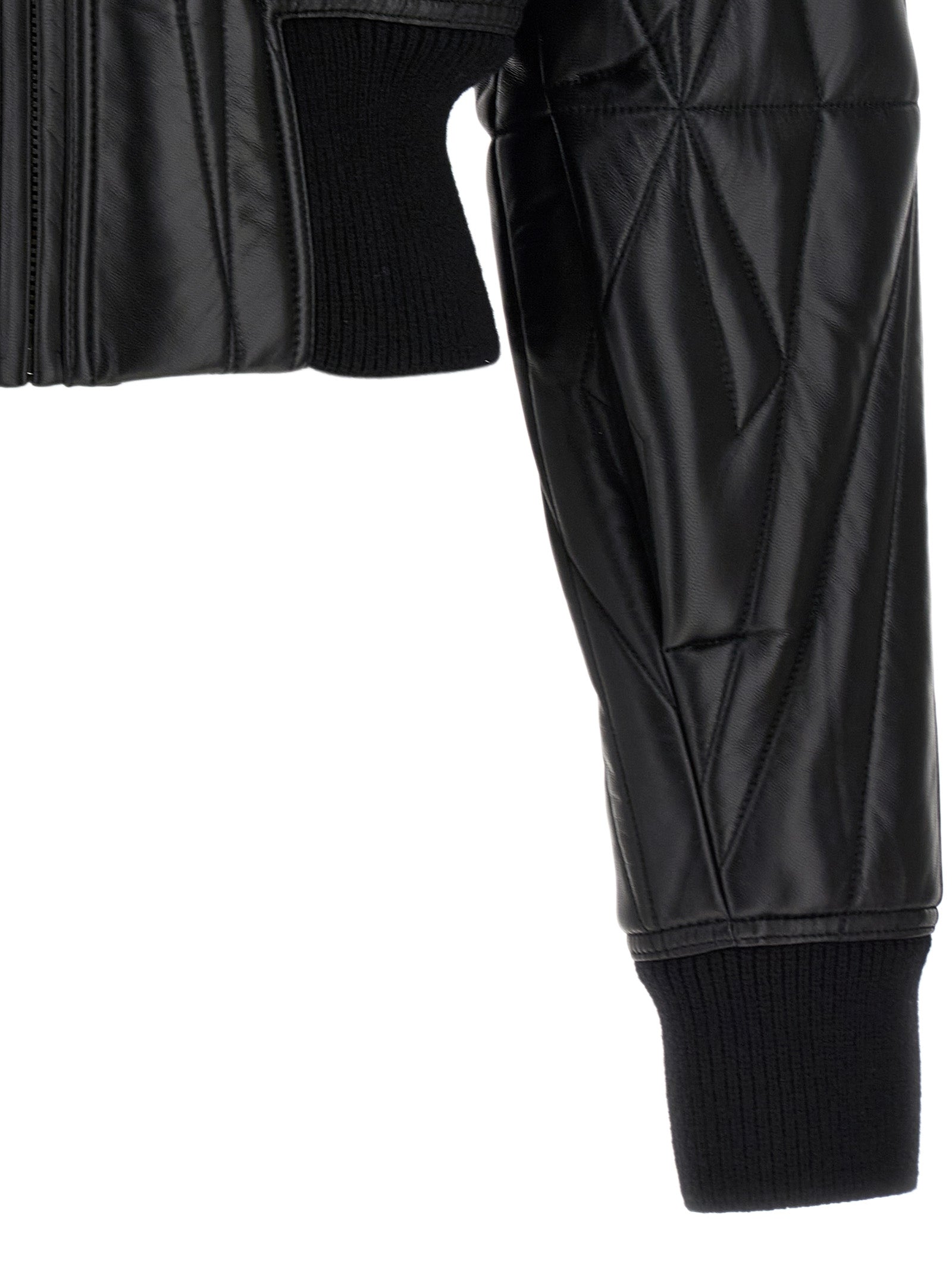 Rick Owens Black Lamb Leather Leather Jacket