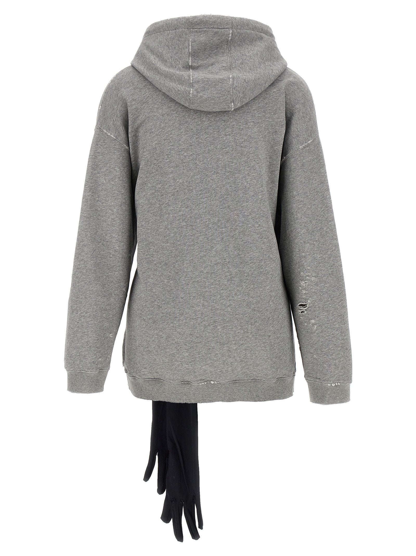 MM6 Maison Margiela Gray Cotton Short Dress