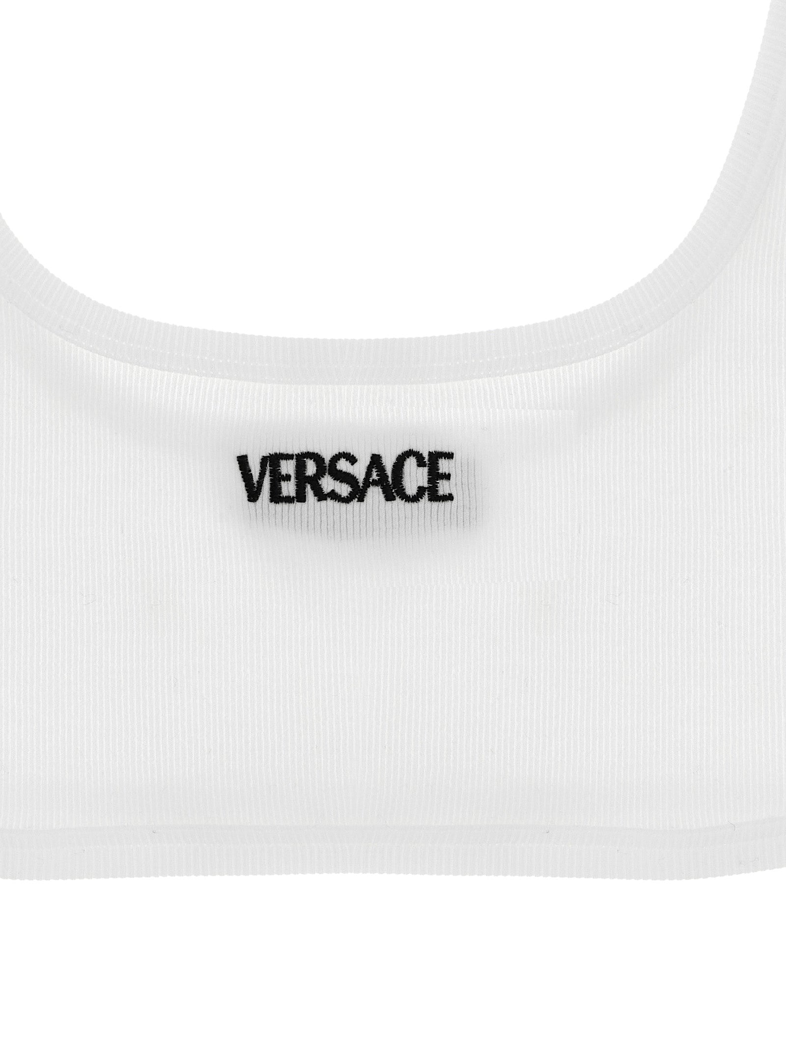 Versace White Cotton Bra