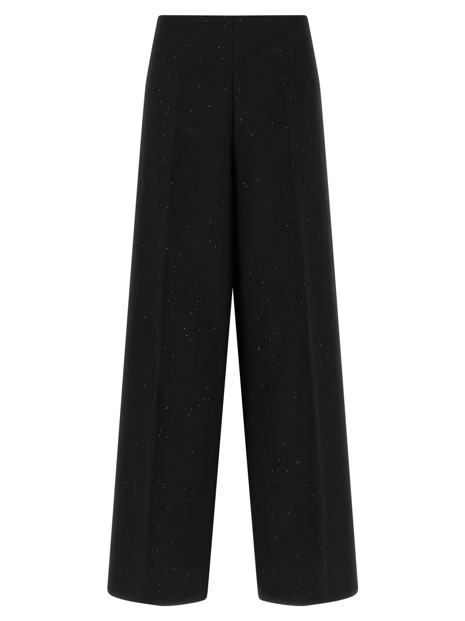Herno Black Viscose Pants