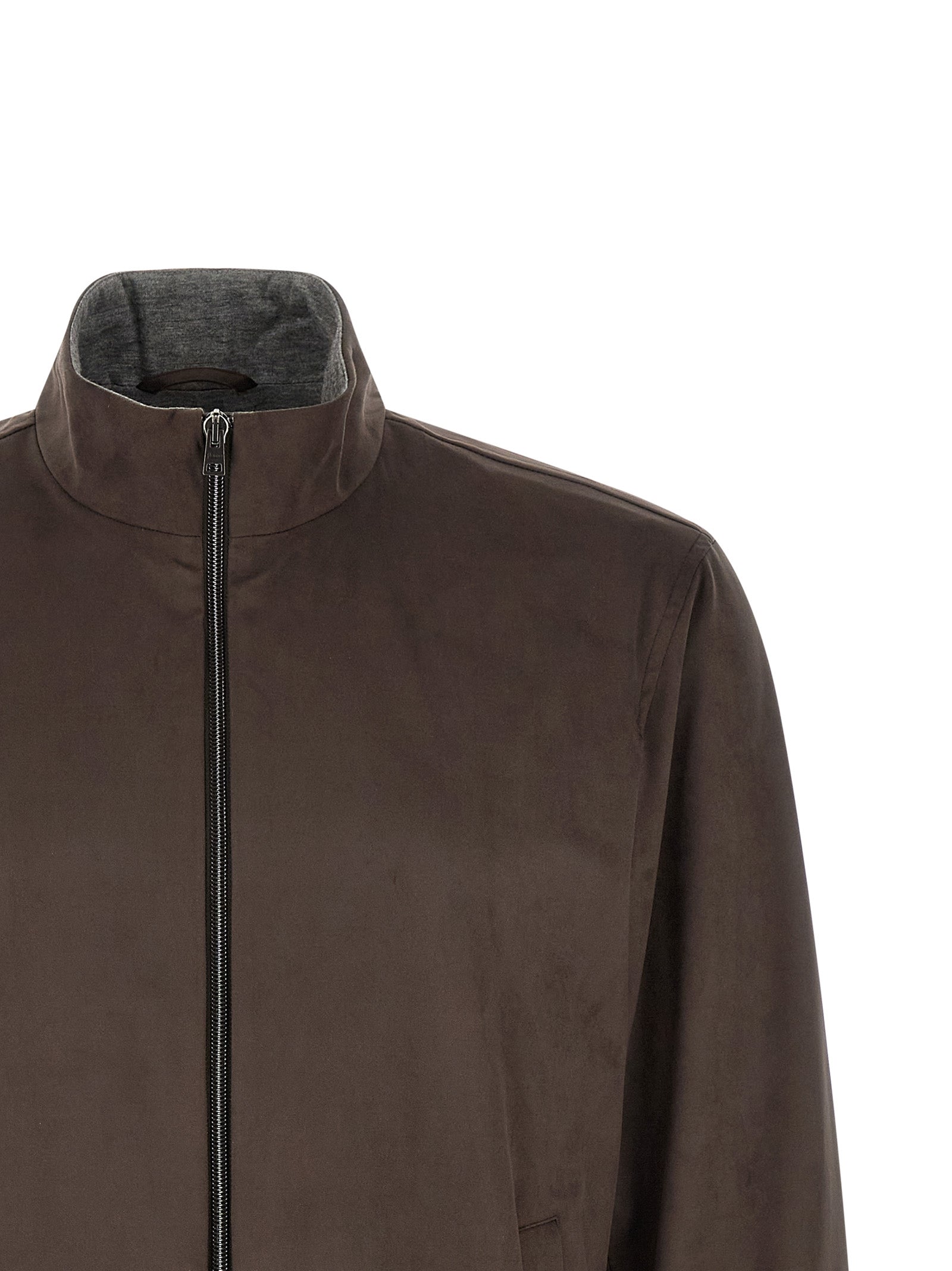 Herno Brown Polyester Jacket