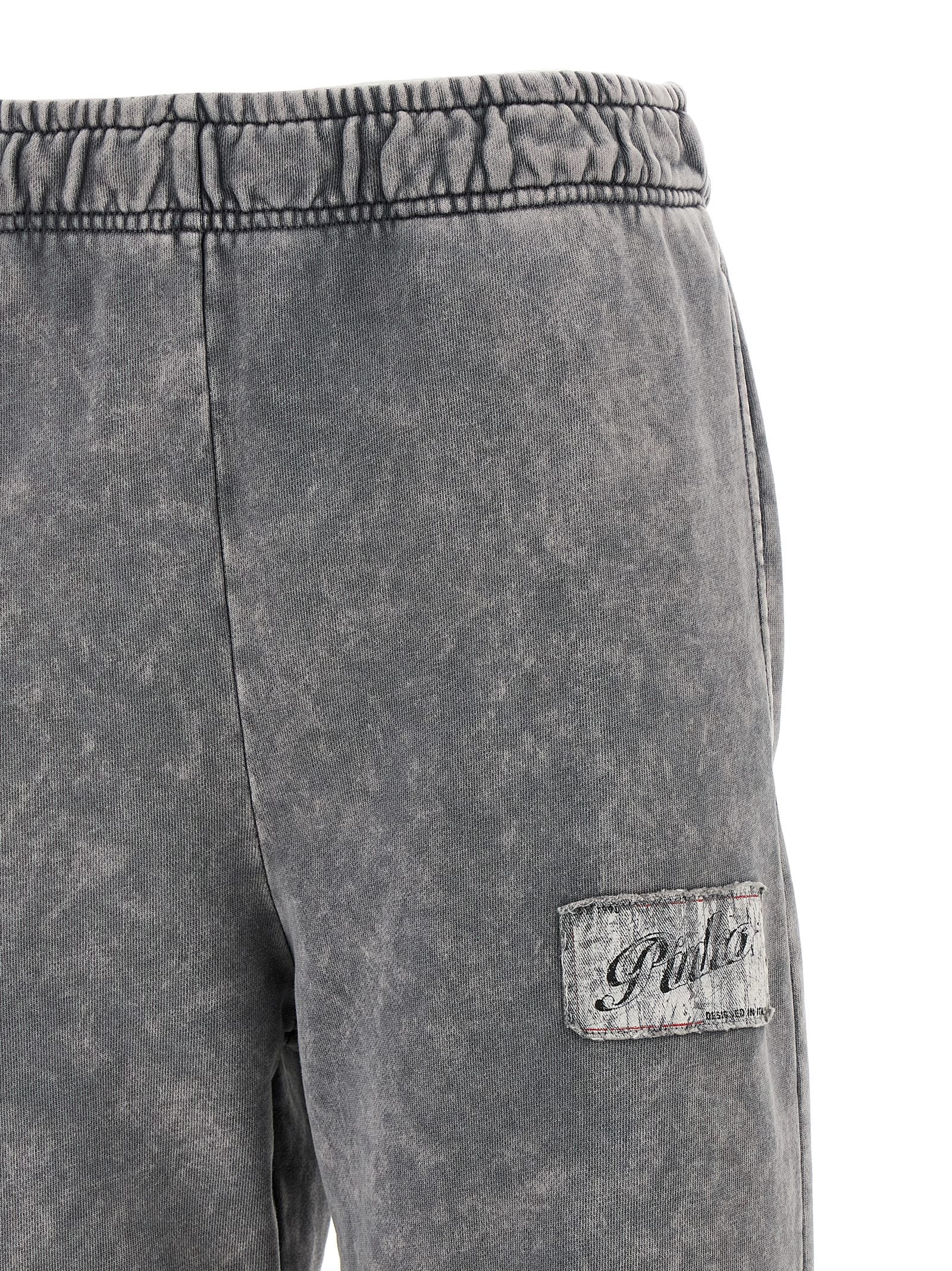PINKO Gray Cotton Joggers (Workout Pants)