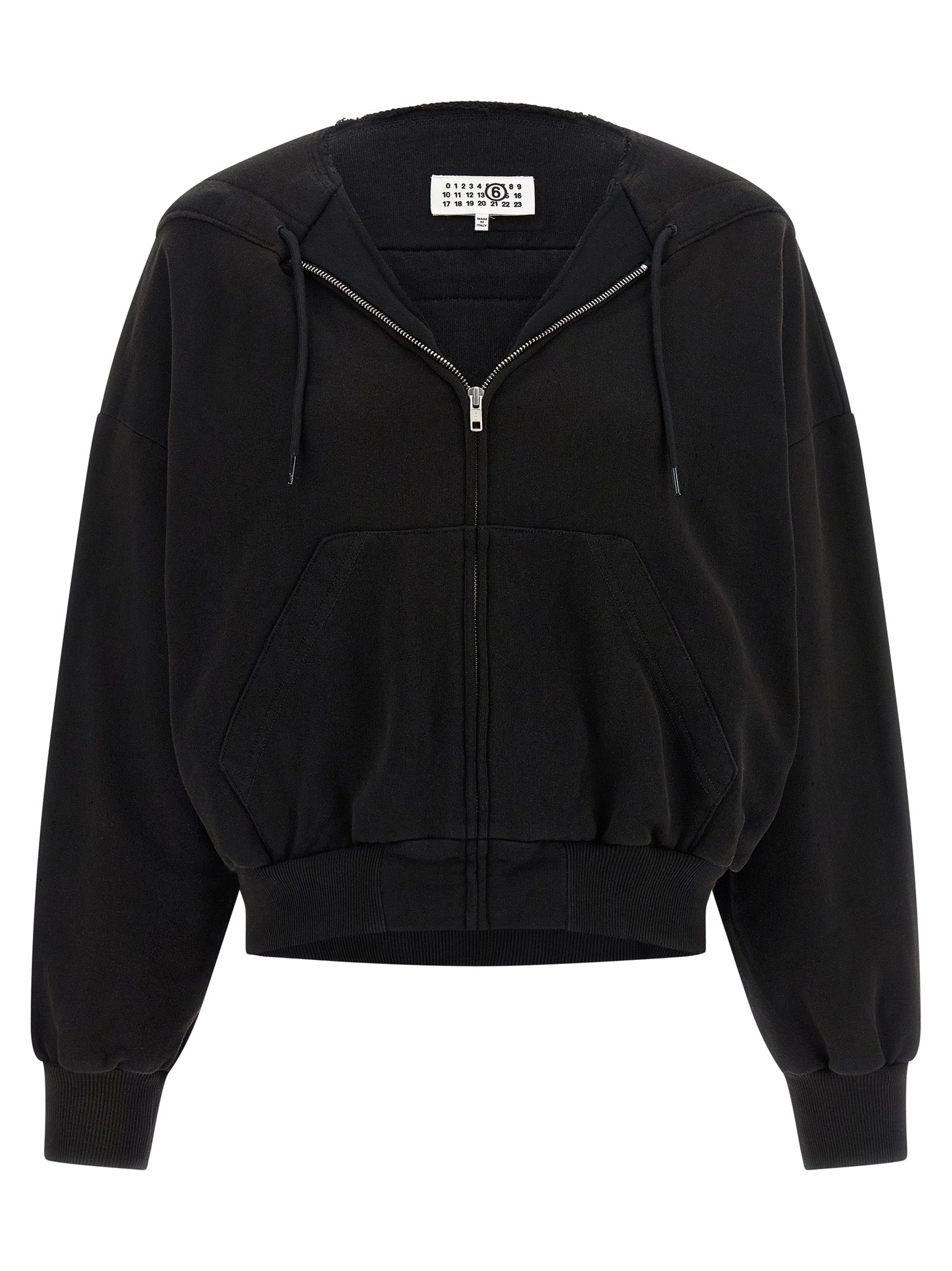 MM6 Maison Margiela Black Cotton Sweatshirt