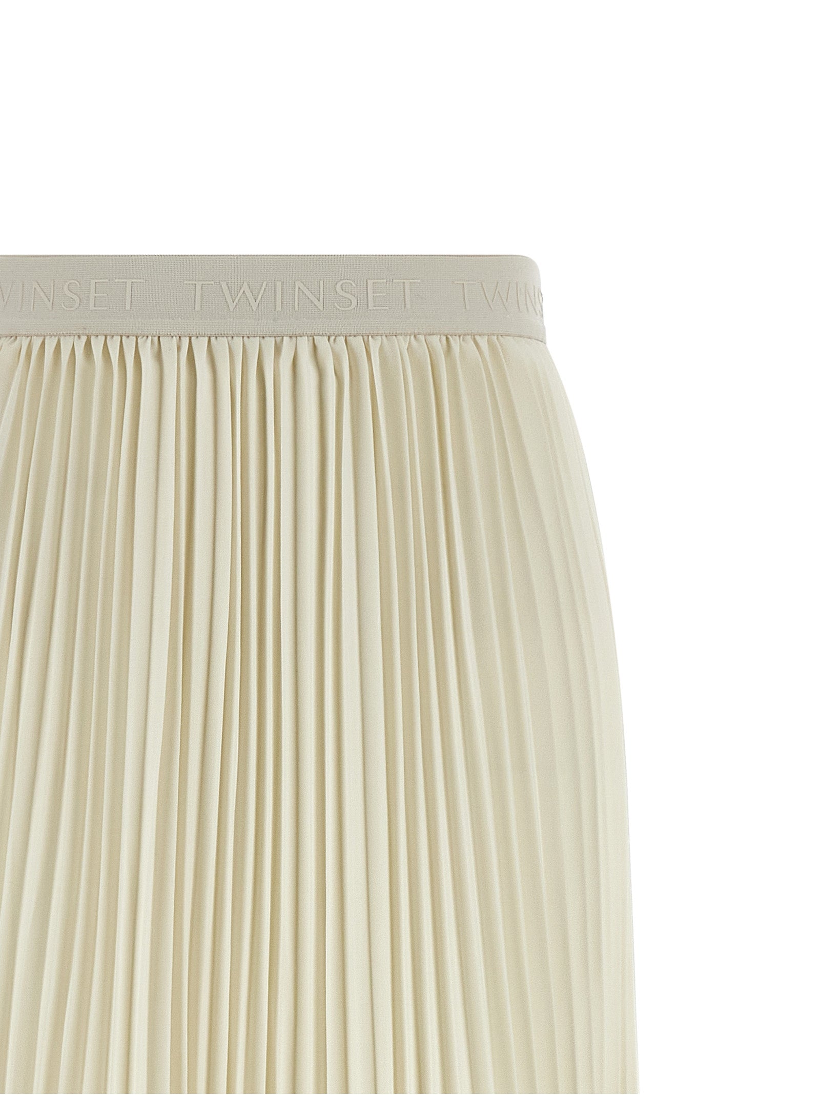 Twinset White Polyester Mini Skirt