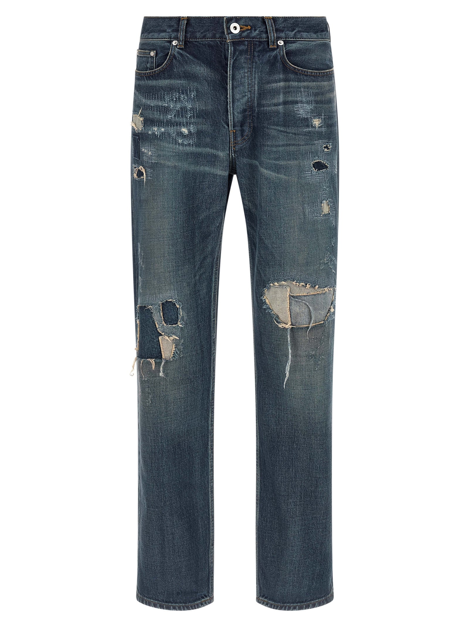 J.W.Anderson Blue Cotton Straight-Leg Jeans
