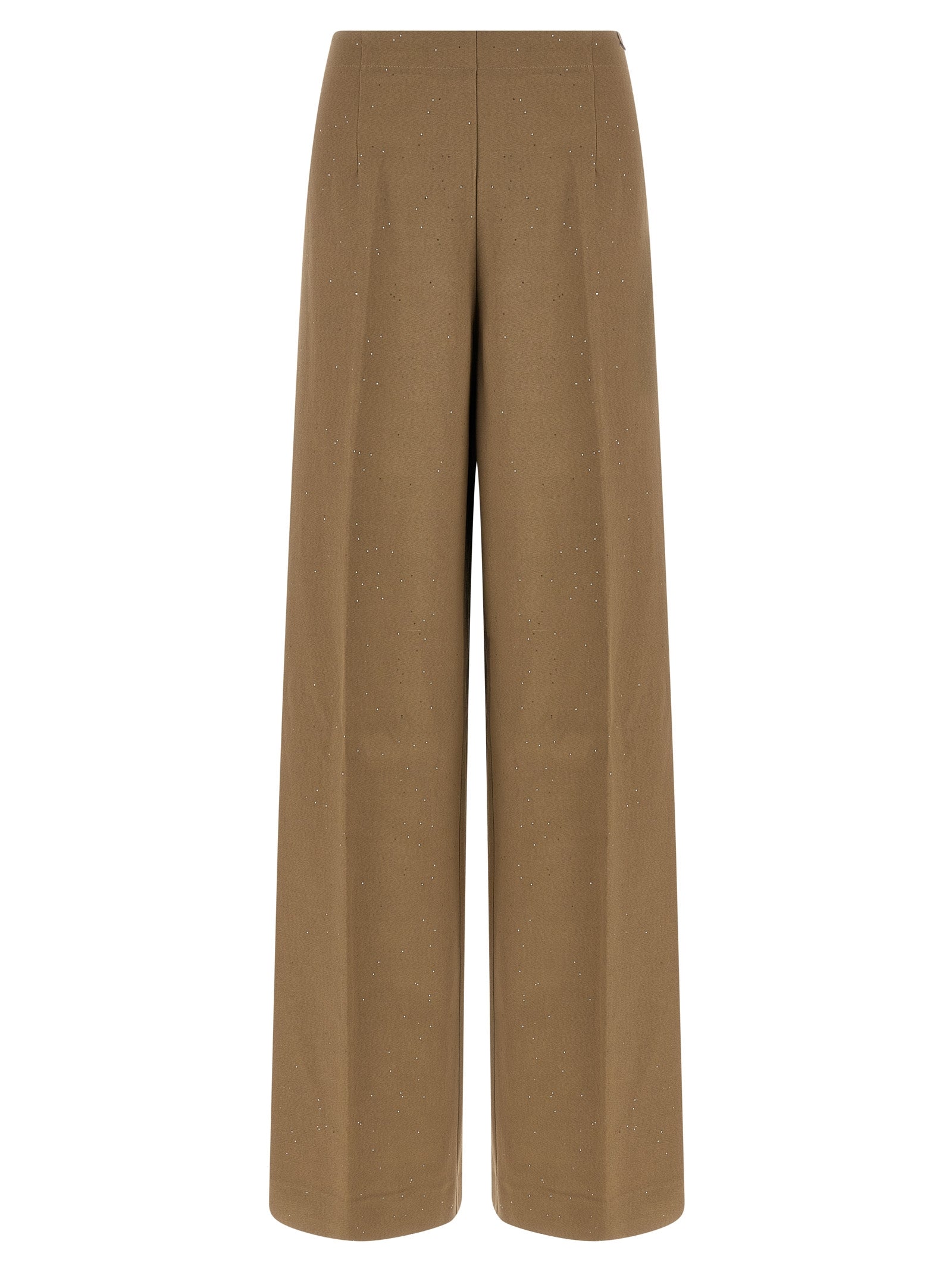 Herno Brown Viscose Casual Pants