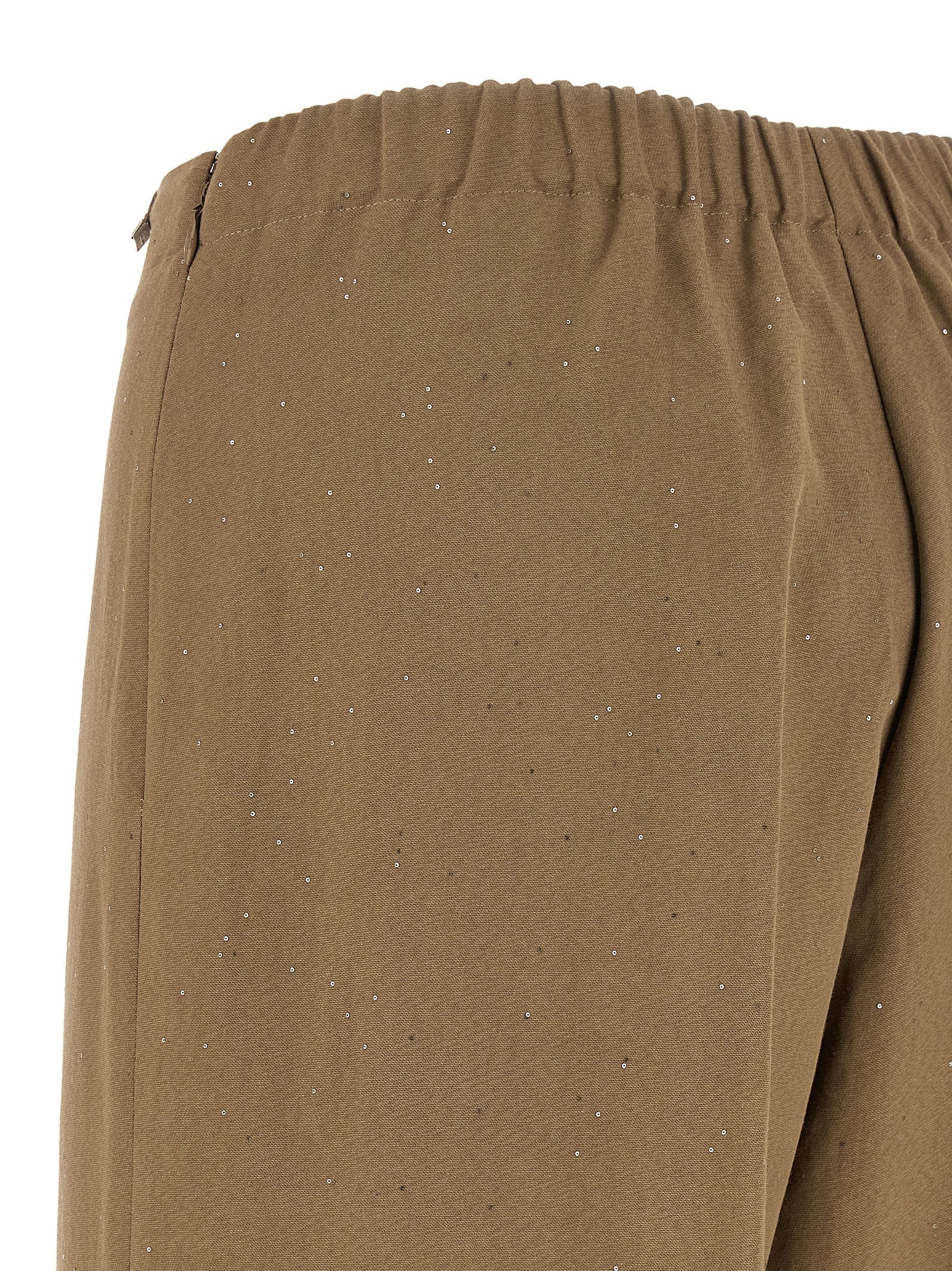 Herno Brown Viscose Casual Pants