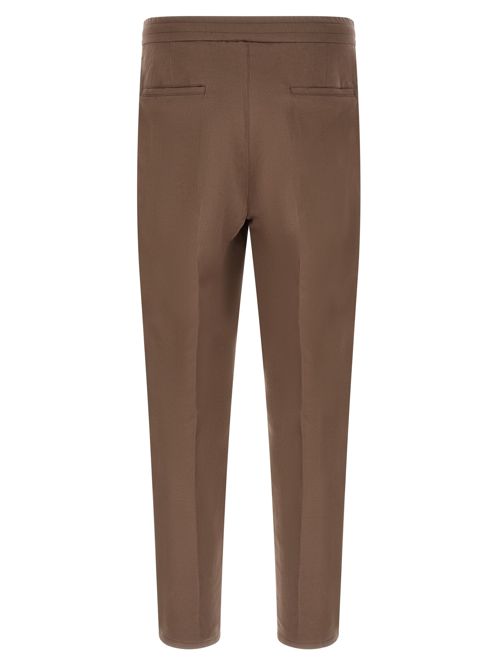 Brunello Cucinelli Brown Linen Casual Pants