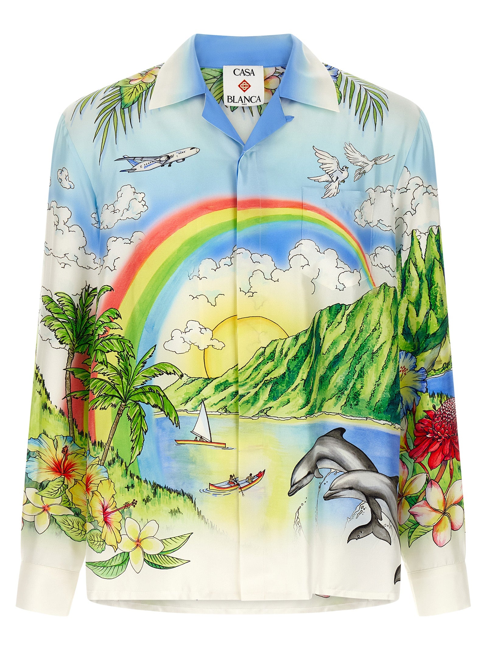 Casablanca Multicolor Silk Blouse
