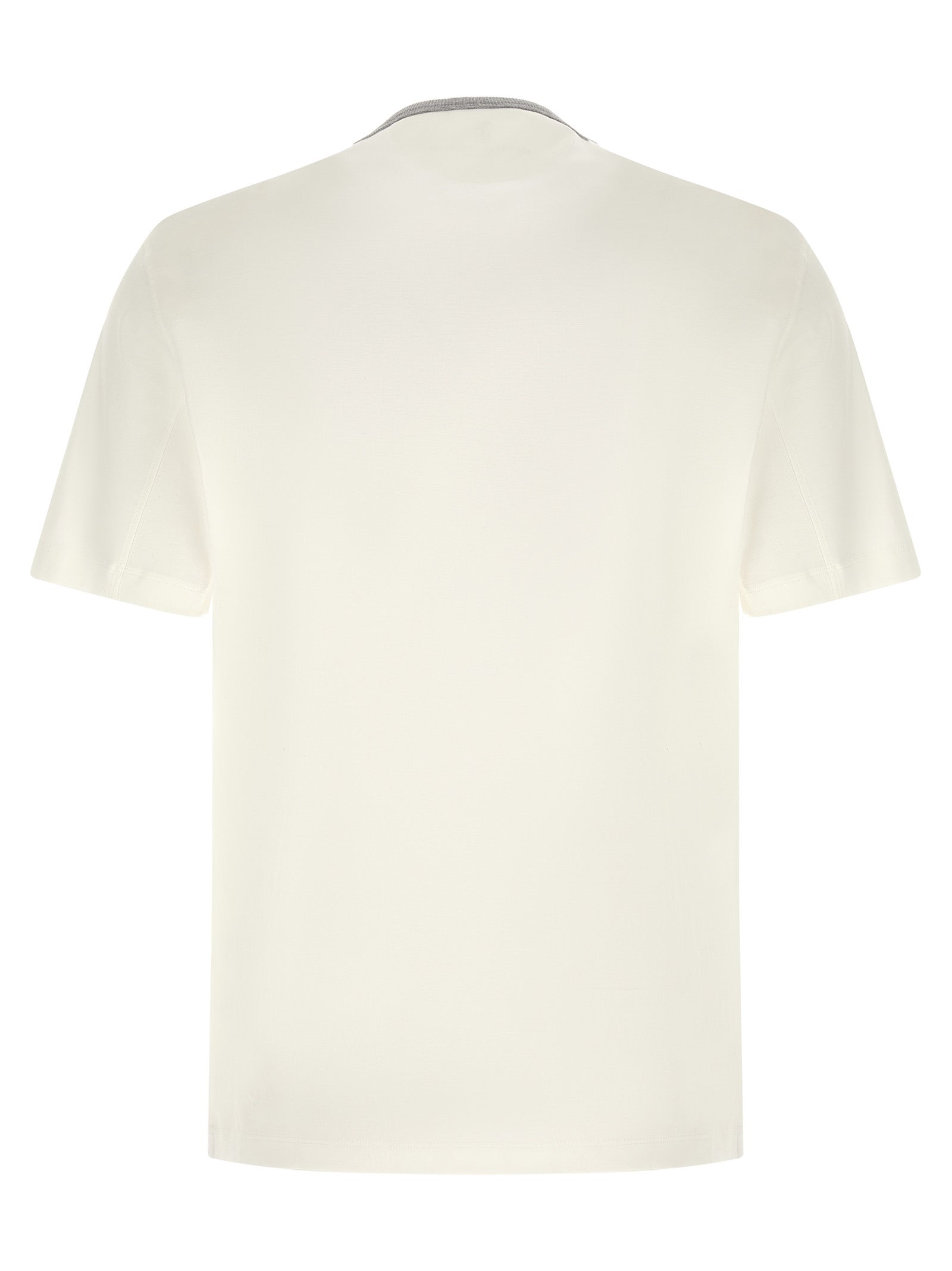 Brunello Cucinelli White Cotton T-Shirt