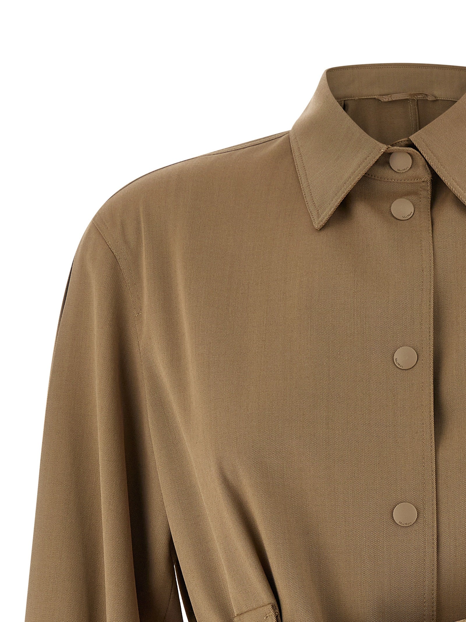 Max Mara Beige Virgin Wool Blouse