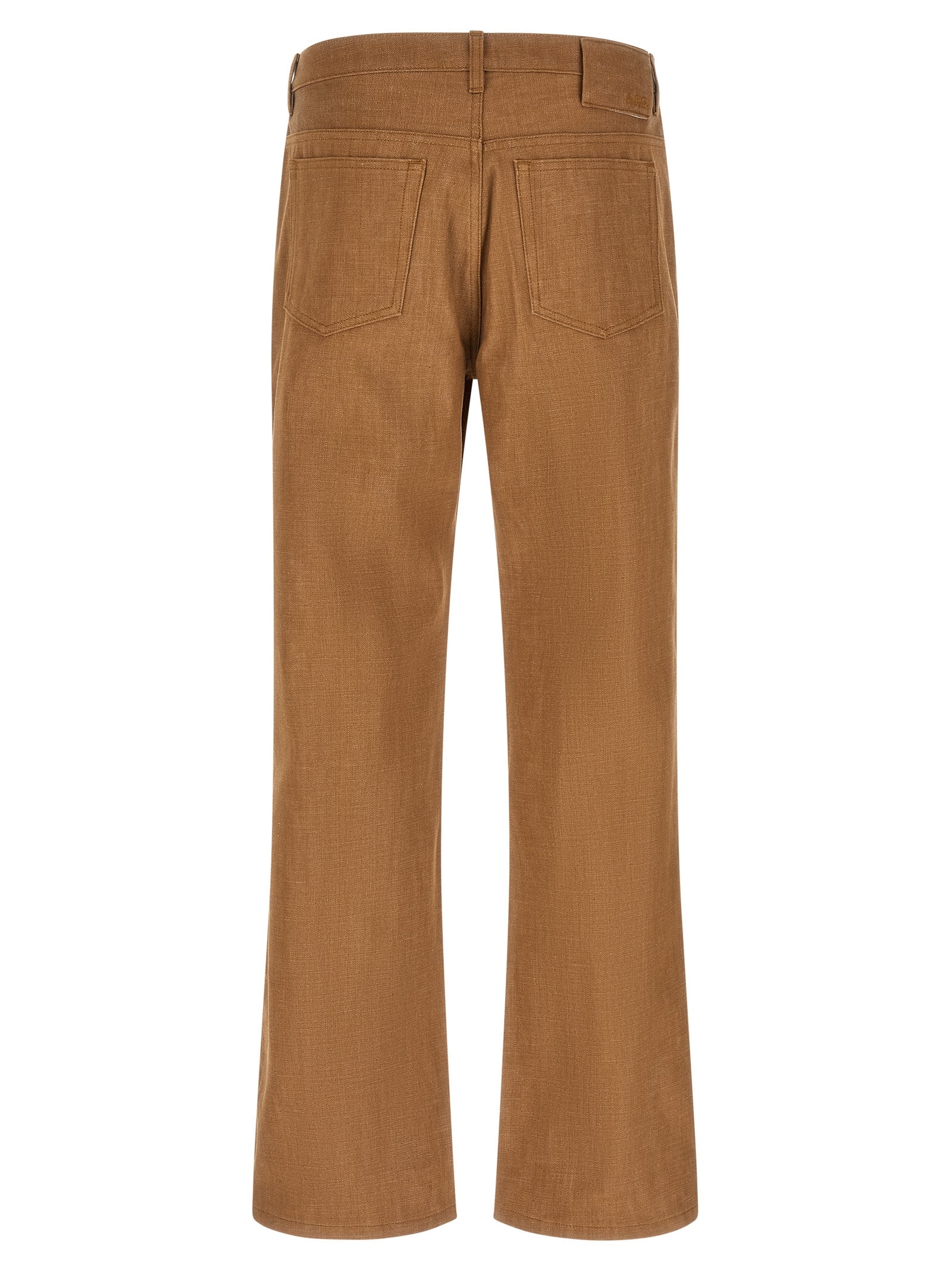A.P.C. Brown Cotton Jeans Denim
