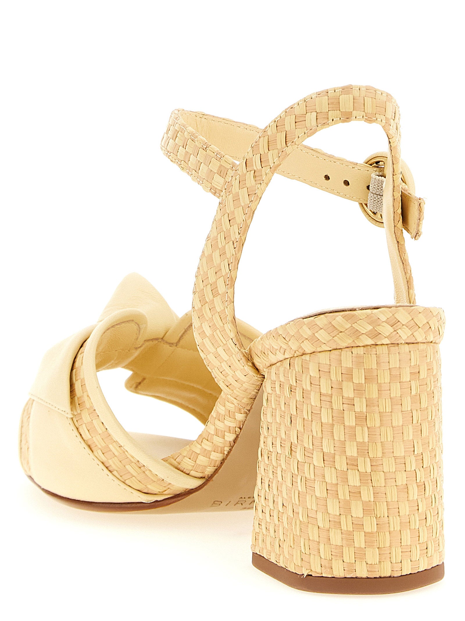 Alexandre Birman Bicolor Cowhide Platform Sandals