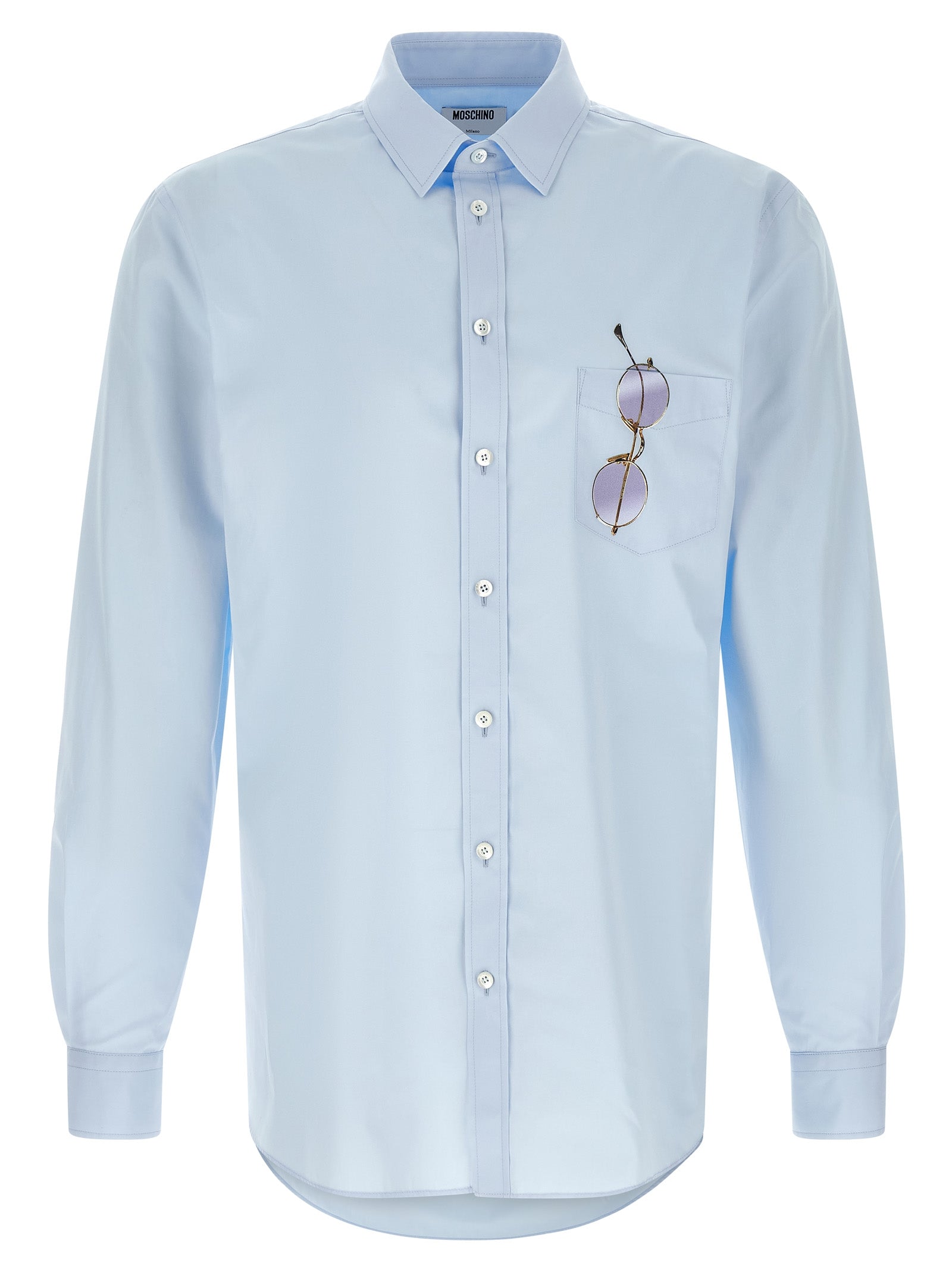 Moschino Blue Cotton Blouse