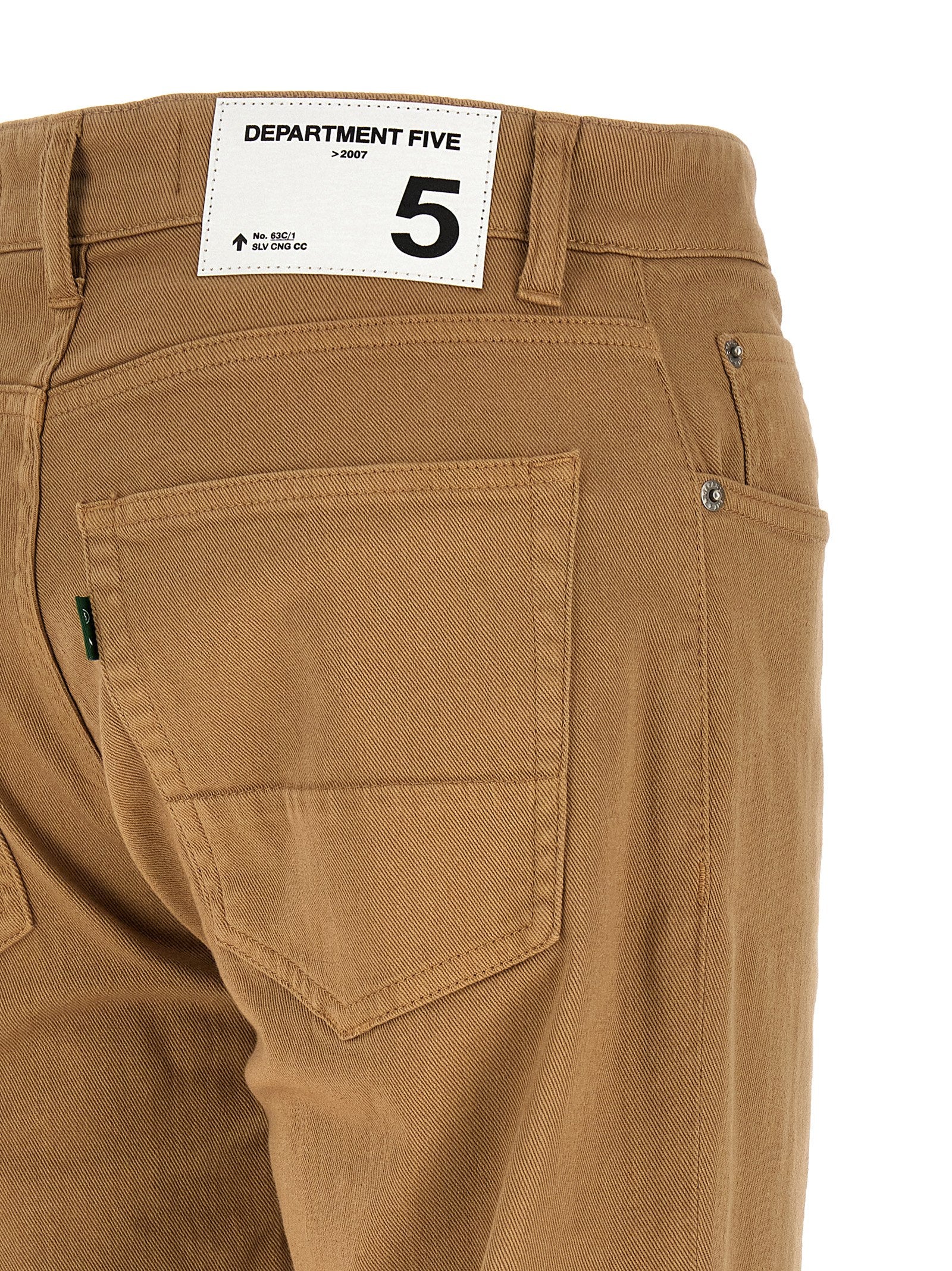 Department 5 Beige Cotton Straight-Leg Jeans