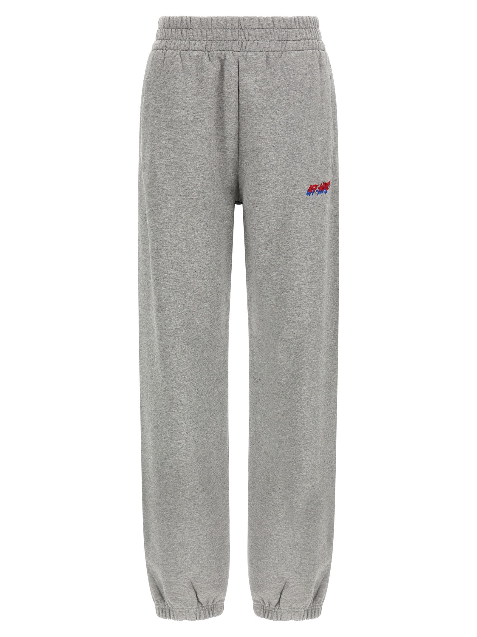 Off-White Gray Cotton Joggers (Workout Pants)