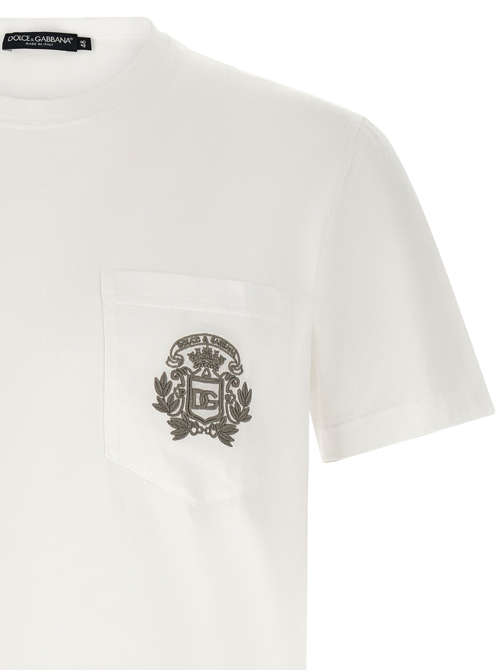 Dolce & Gabbana White Cotton T-Shirt
