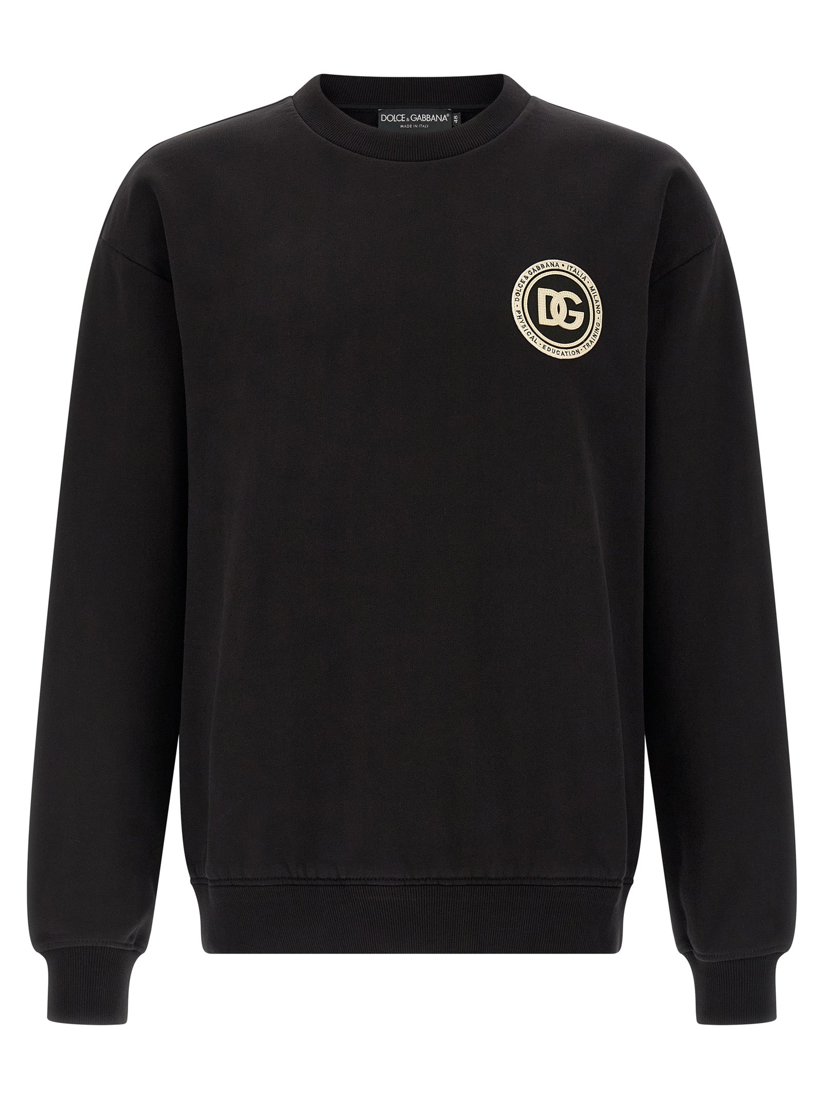 Dolce & Gabbana Black Cotton Sweatshirt