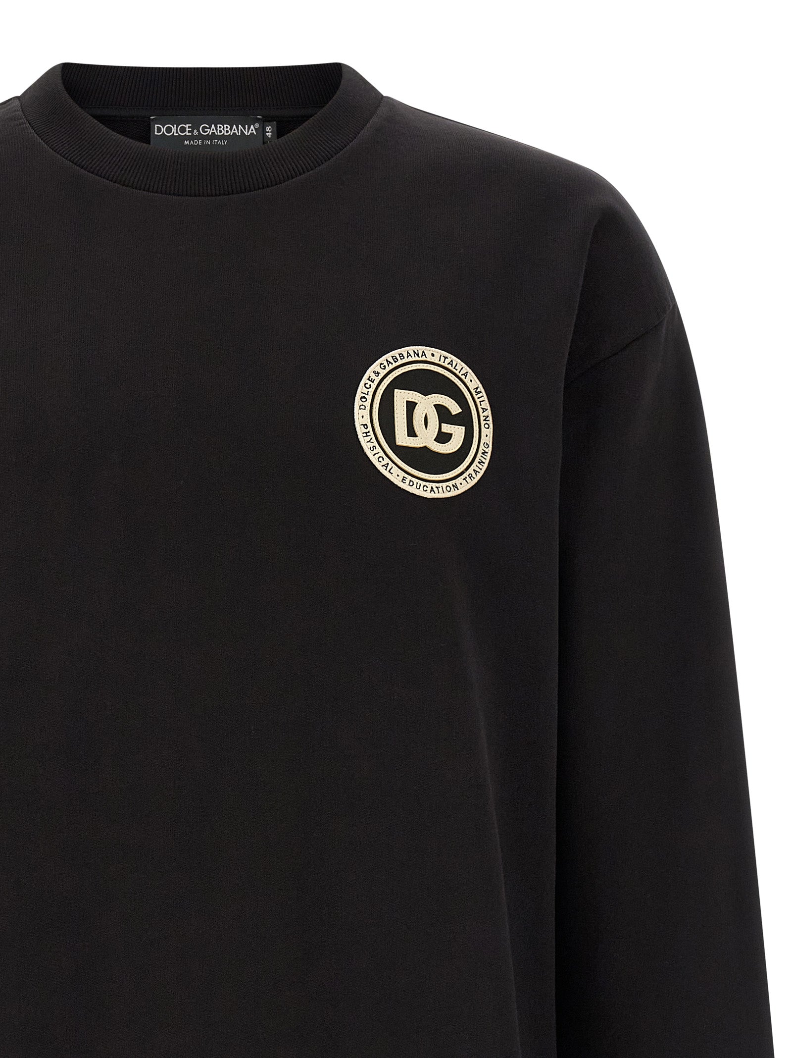 Dolce & Gabbana Black Cotton Sweatshirt