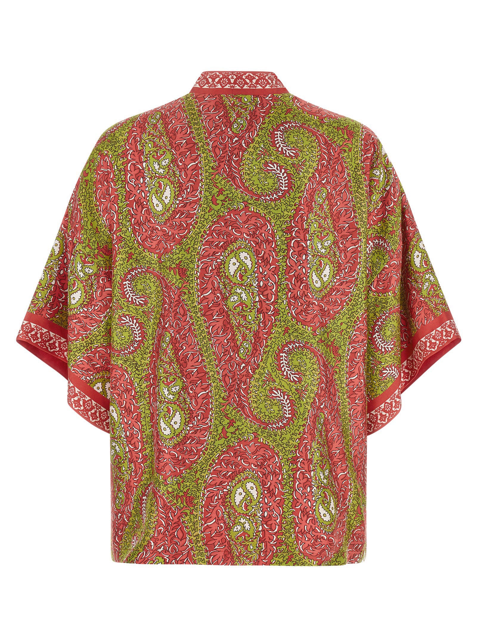 Etro Multicolor Silk Cardigan