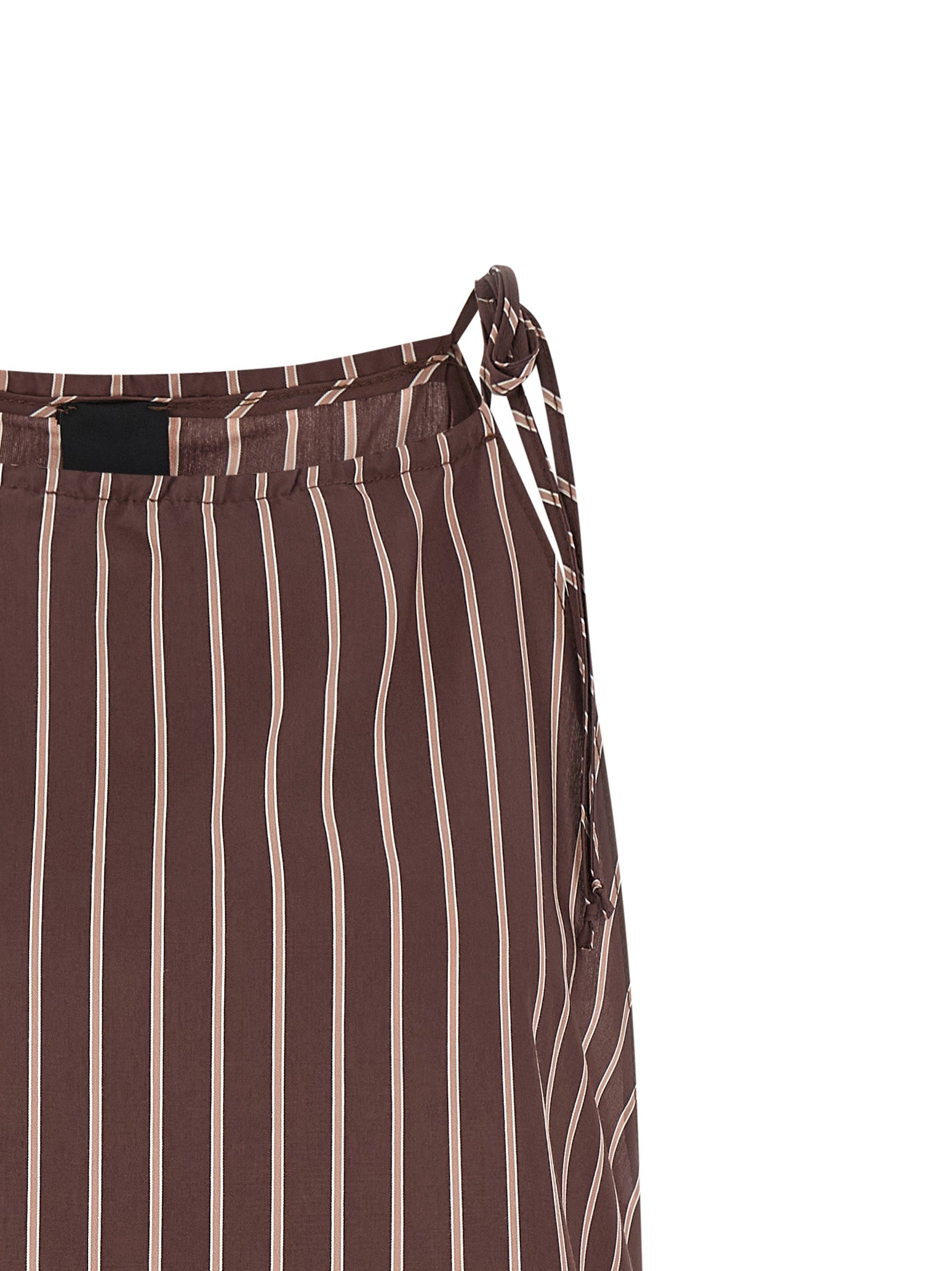 PINKO Brown Viscose Sleeveles T-Shirt