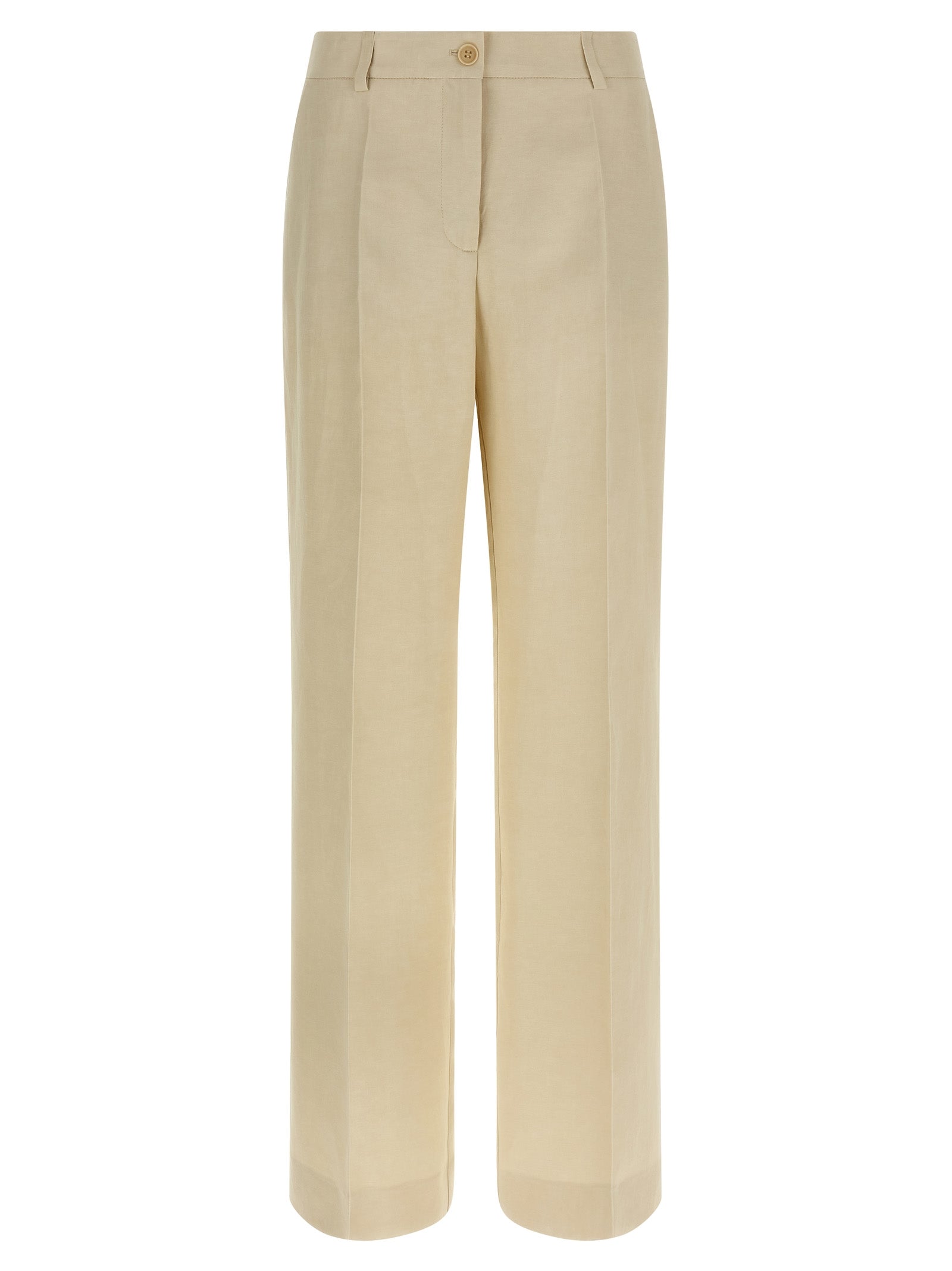 P.A.R.O.S.H. Beige Viscose Casual Pants