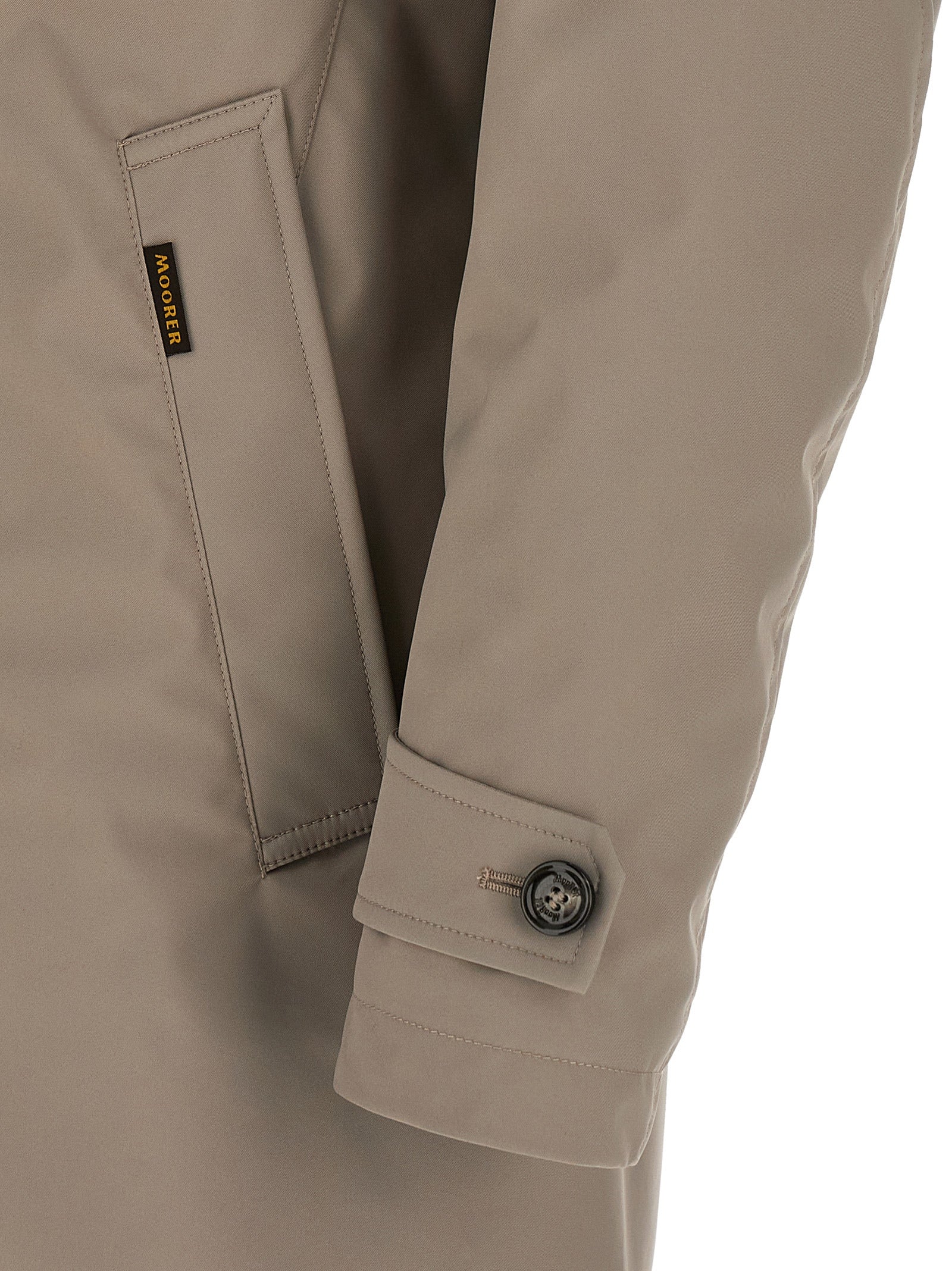 MooRER Gray Polyester Shell Jacket