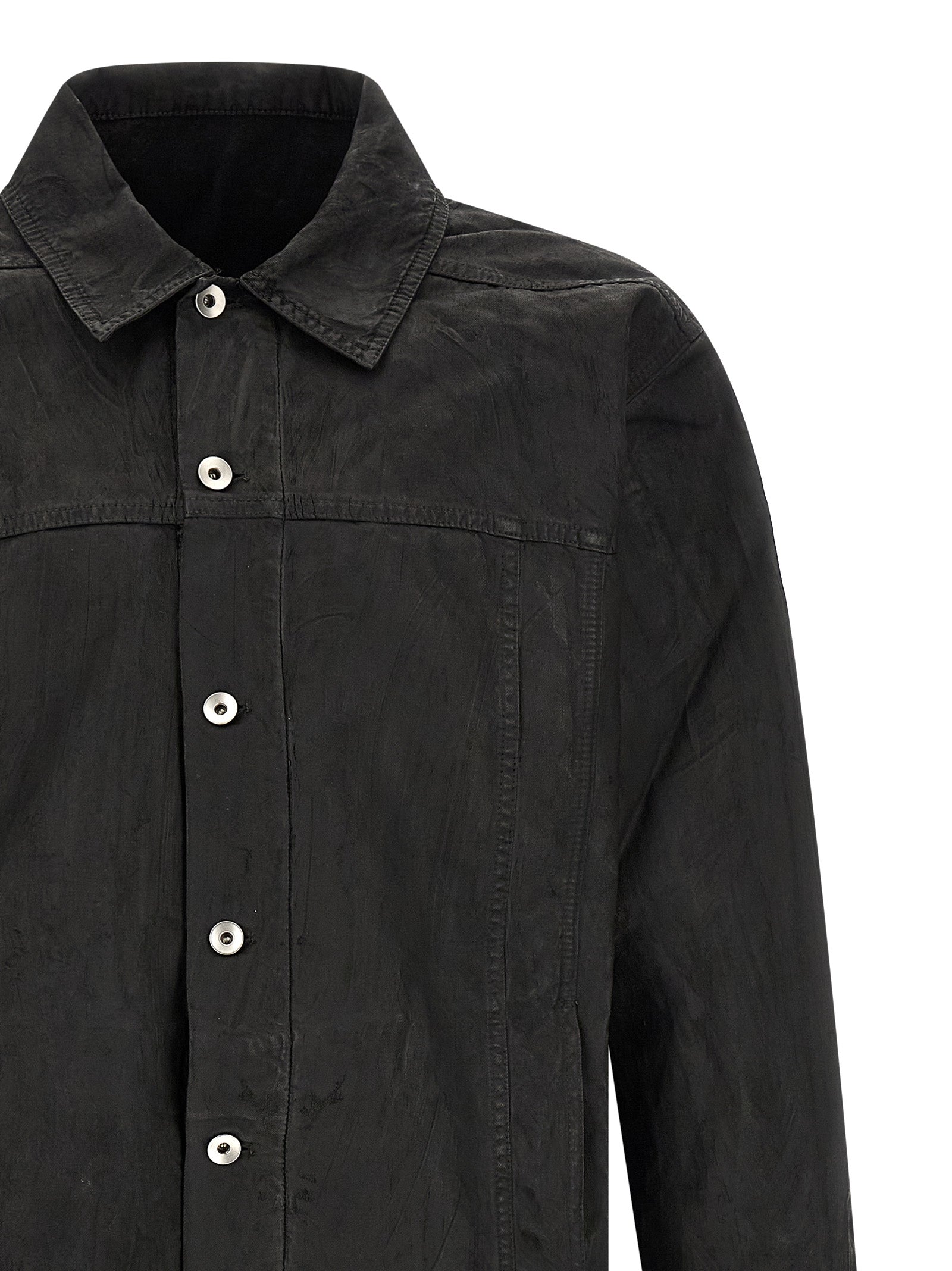 DRKSHDW Black Cotton Denim Jacket