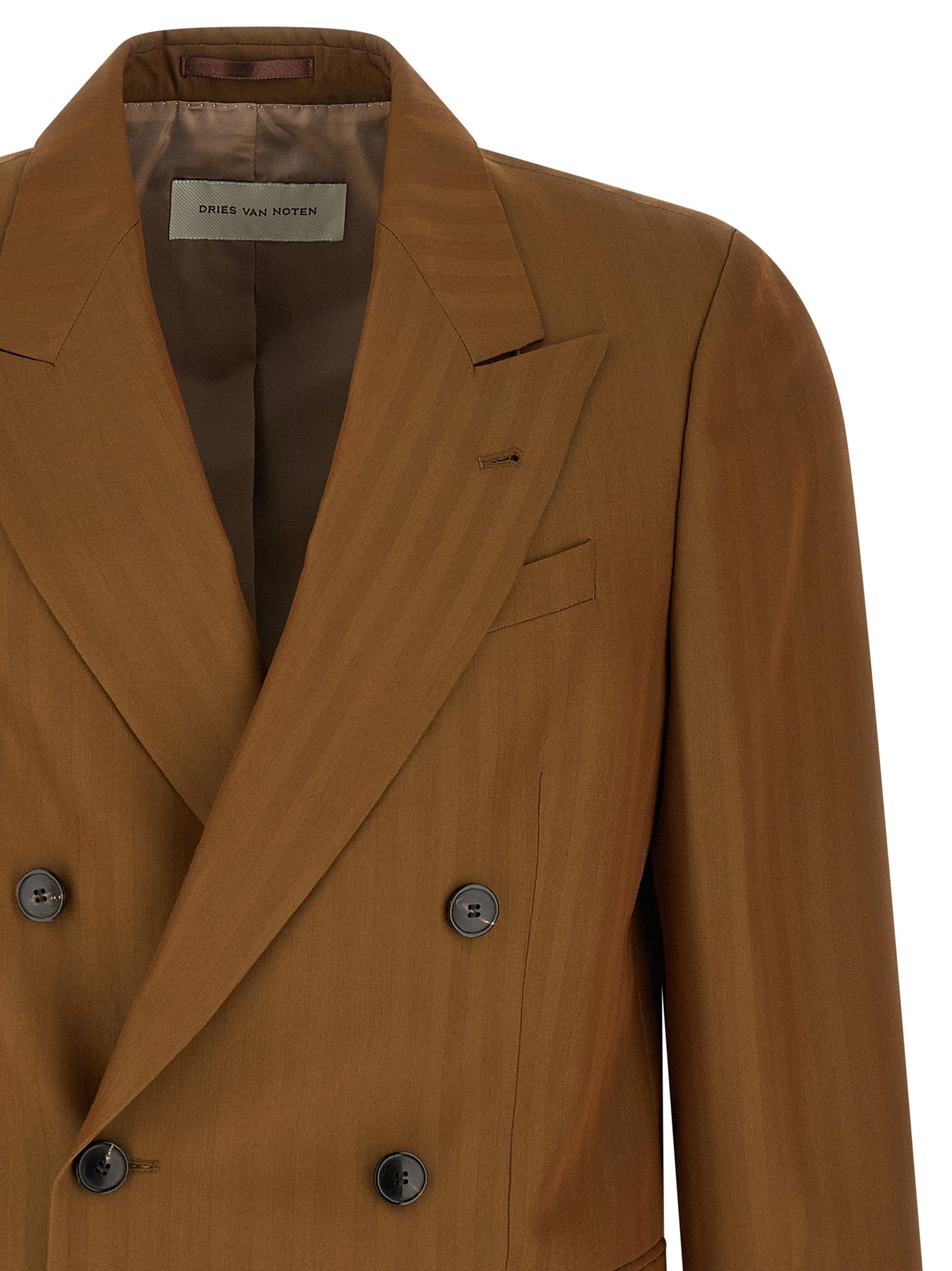 Dries Van Noten Brown Wool Blazer