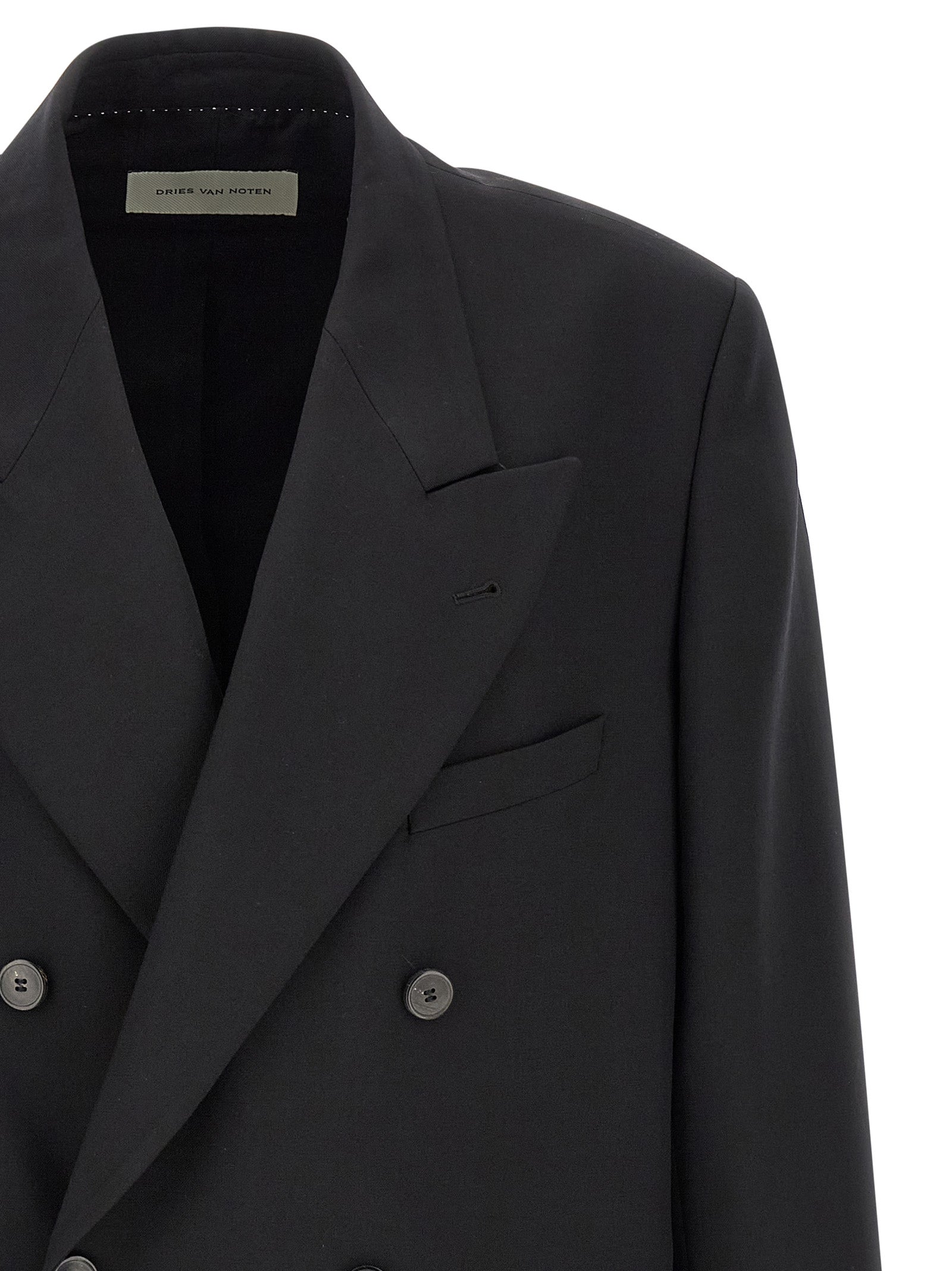Dries Van Noten Black Wool Blazer