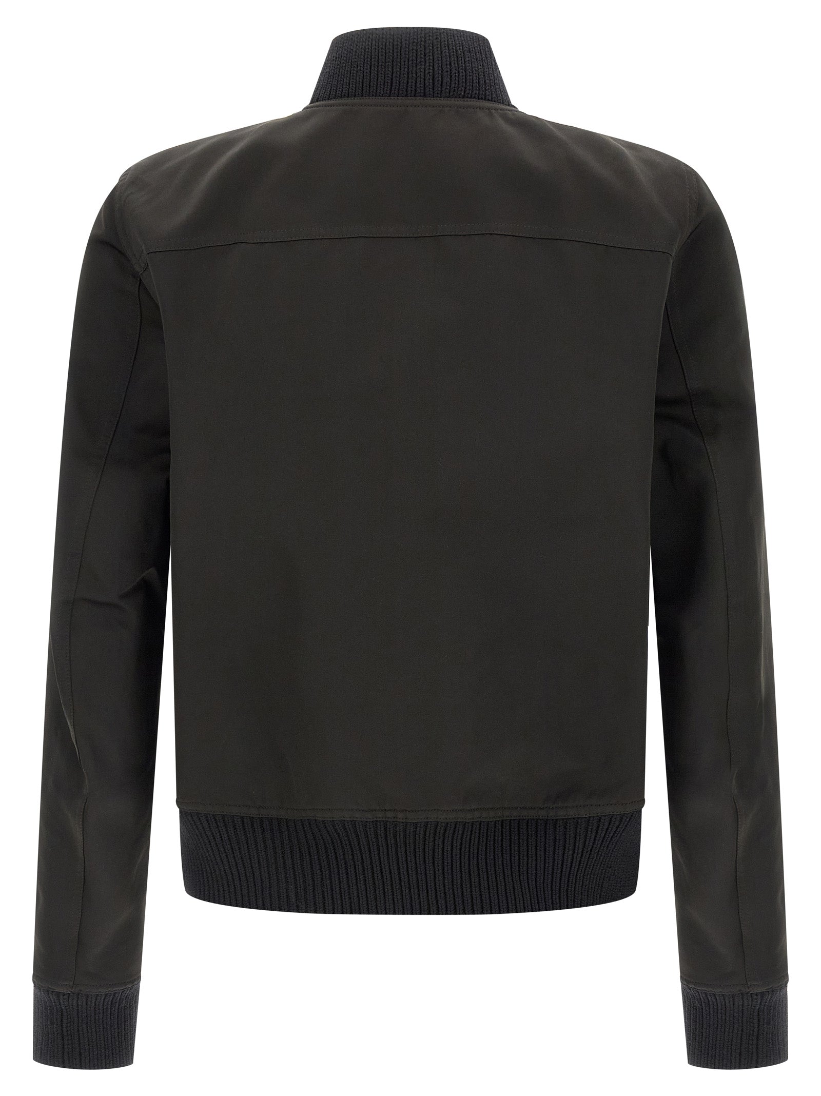 Rick Owens Black Polyester Bomber