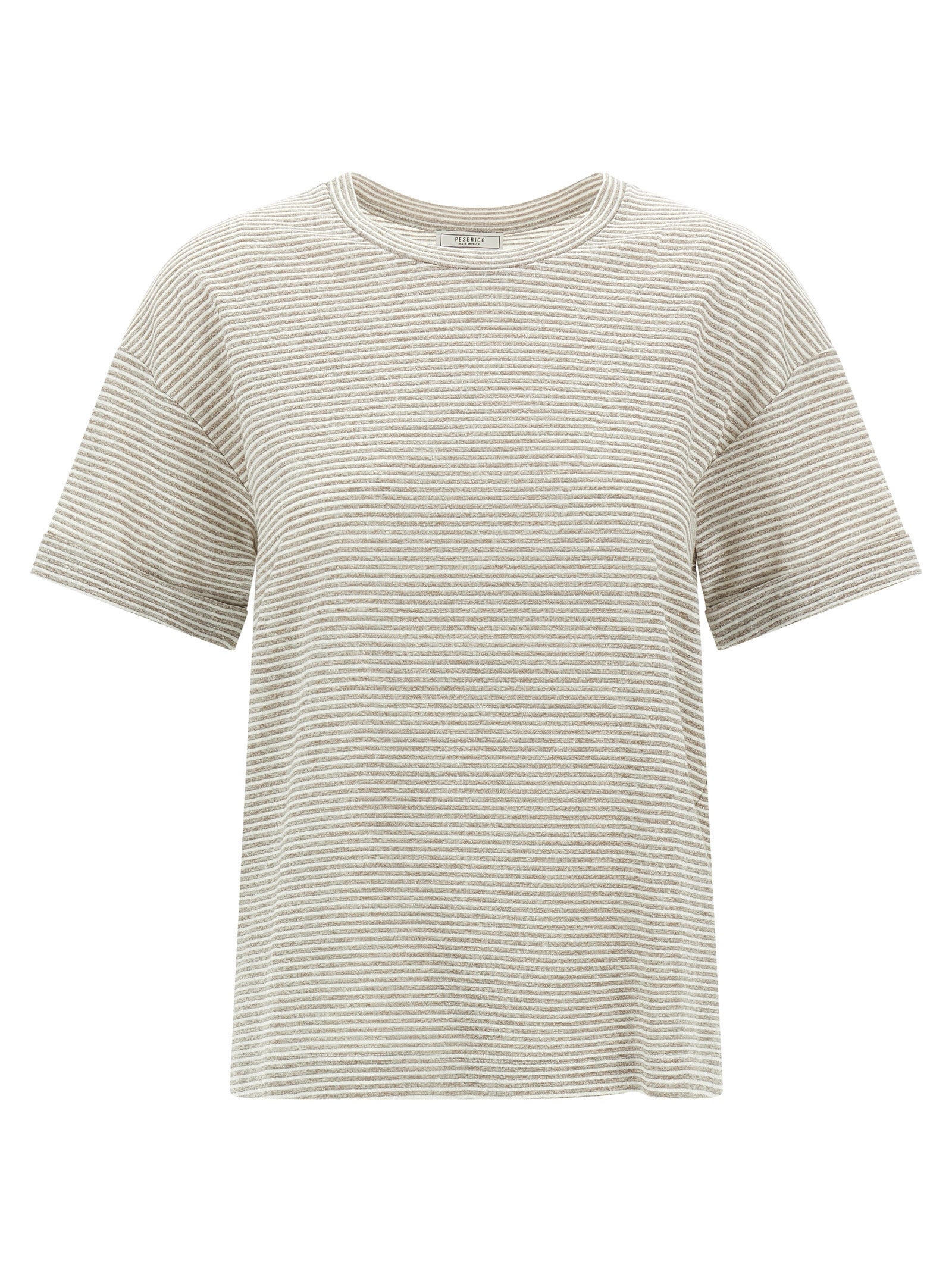 Peserico Beige Linen T-Shirt