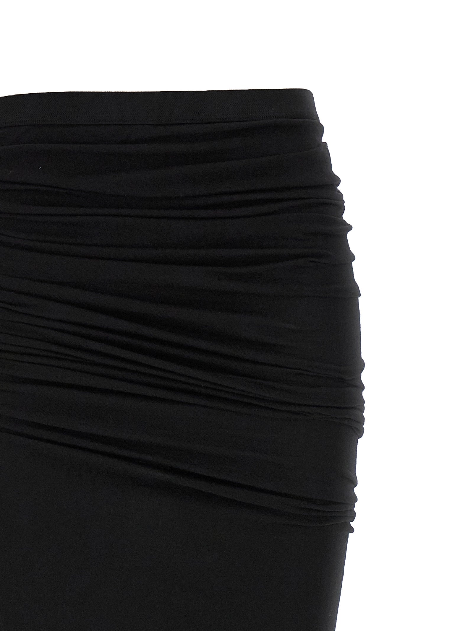 DRKSHDW Black Cotton Mini Skirt