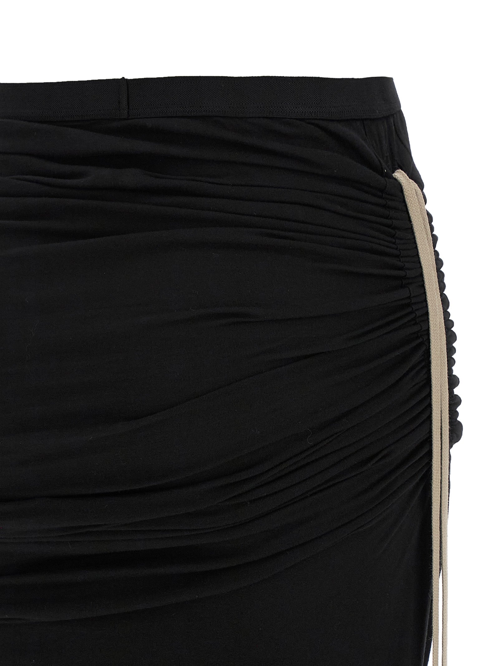DRKSHDW Black Cotton Mini Skirt