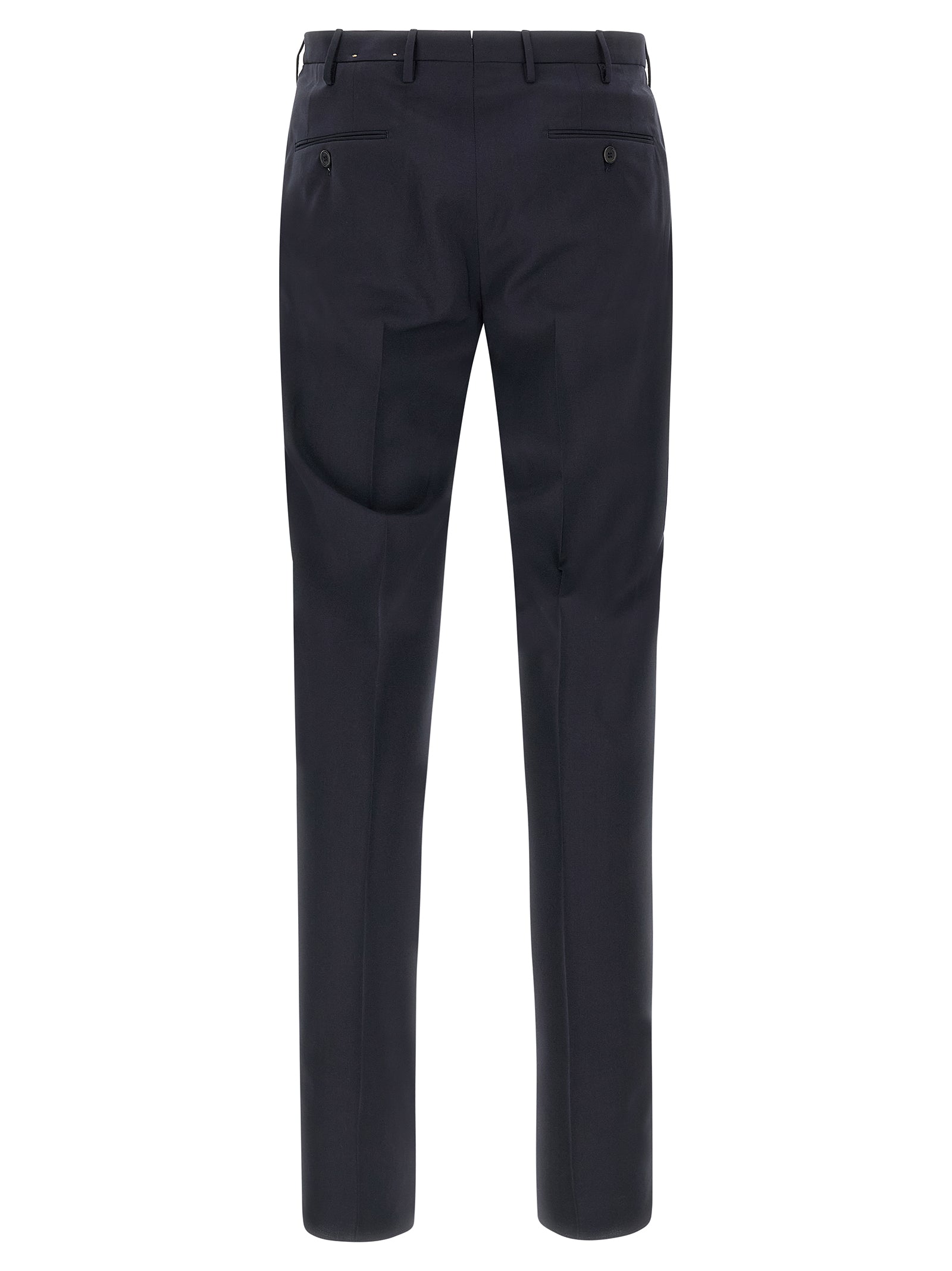 Incotex Blue Virgin Wool Dress Pants