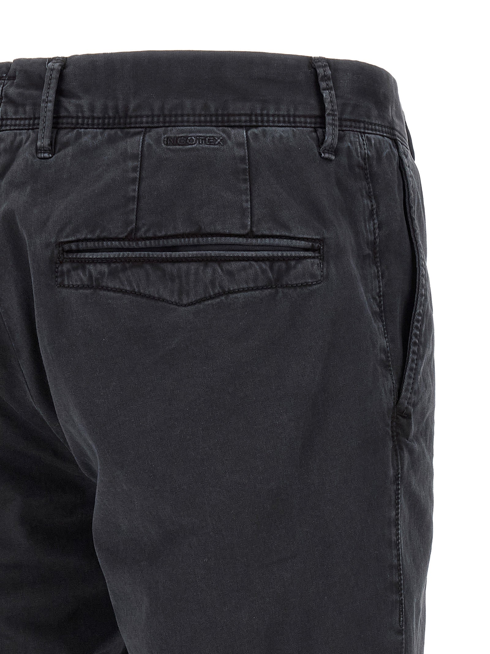 Incotex Blue Cotton Casual Pants