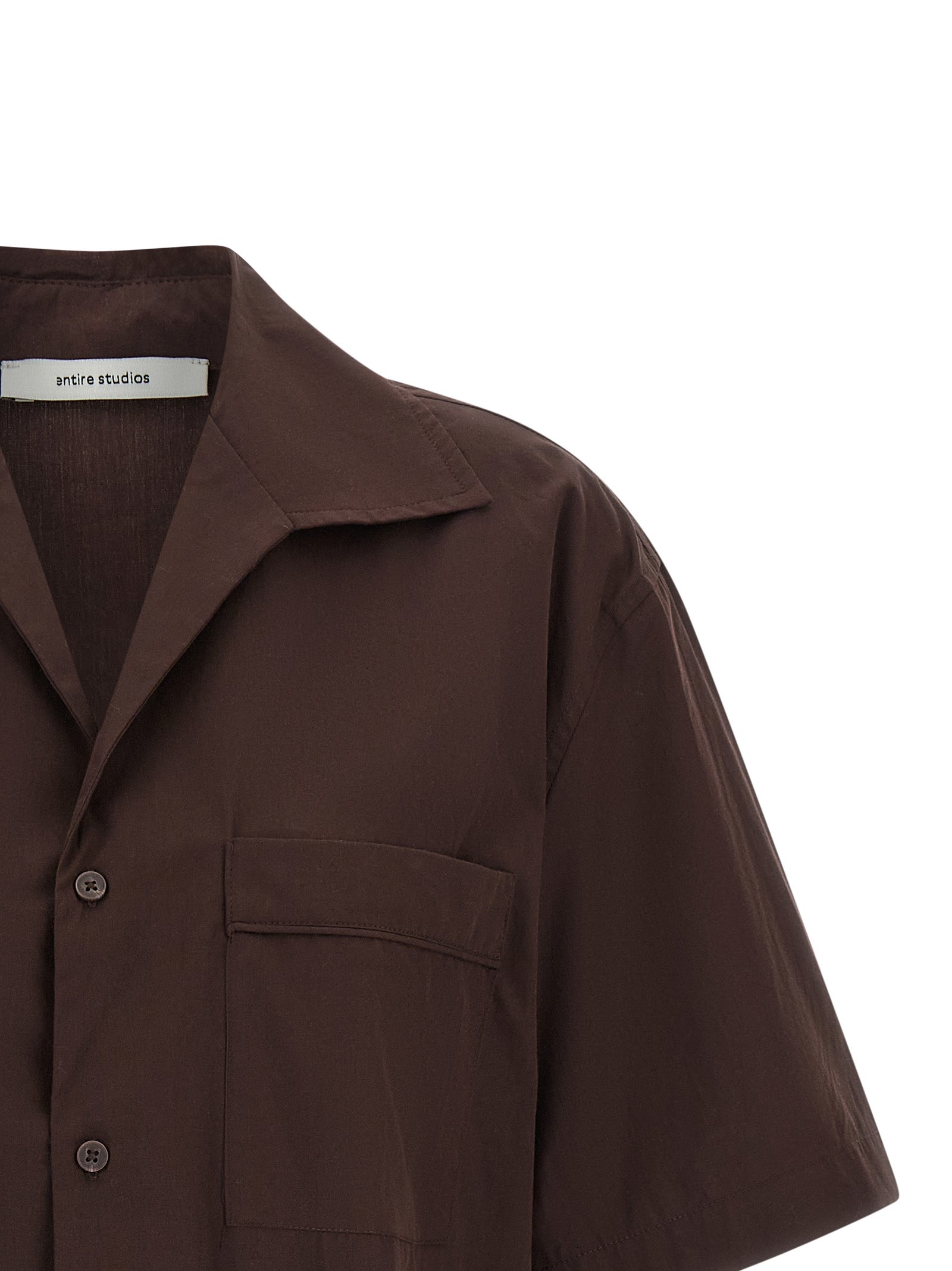 Entire Studios Brown Cotton Blouse