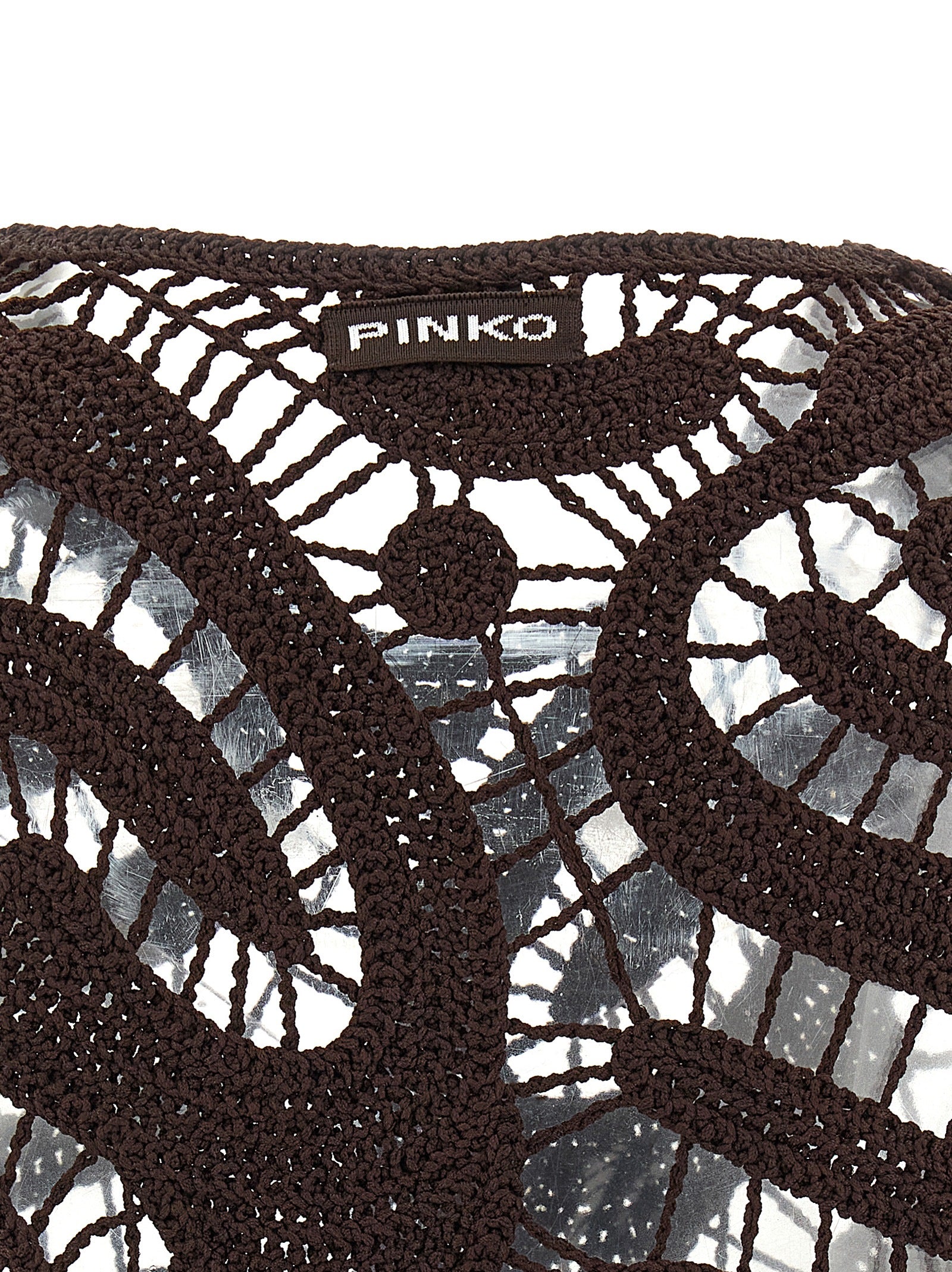 PINKO Brown Viscose Blouse