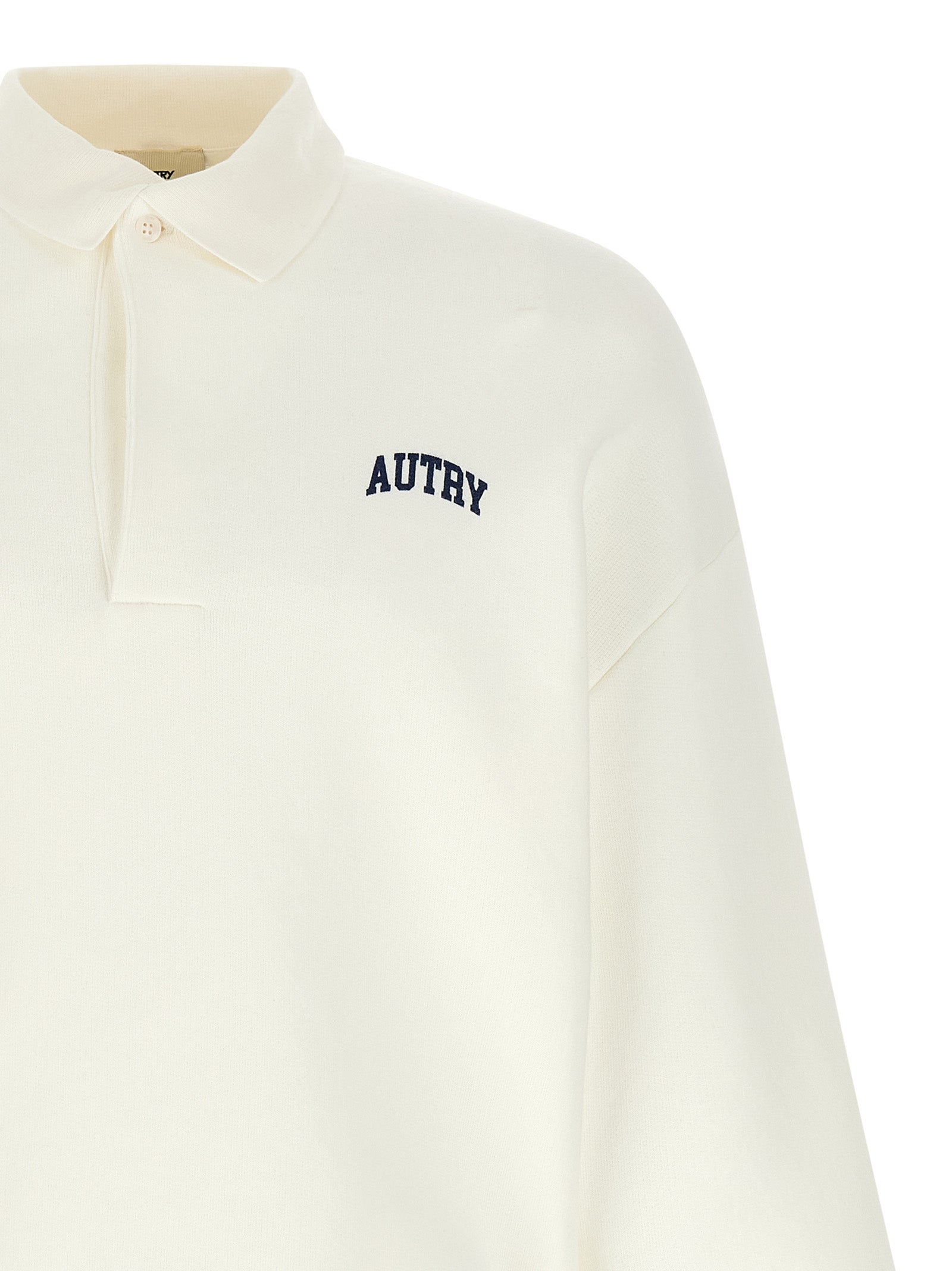 Autry White Cotton Sweatshirt