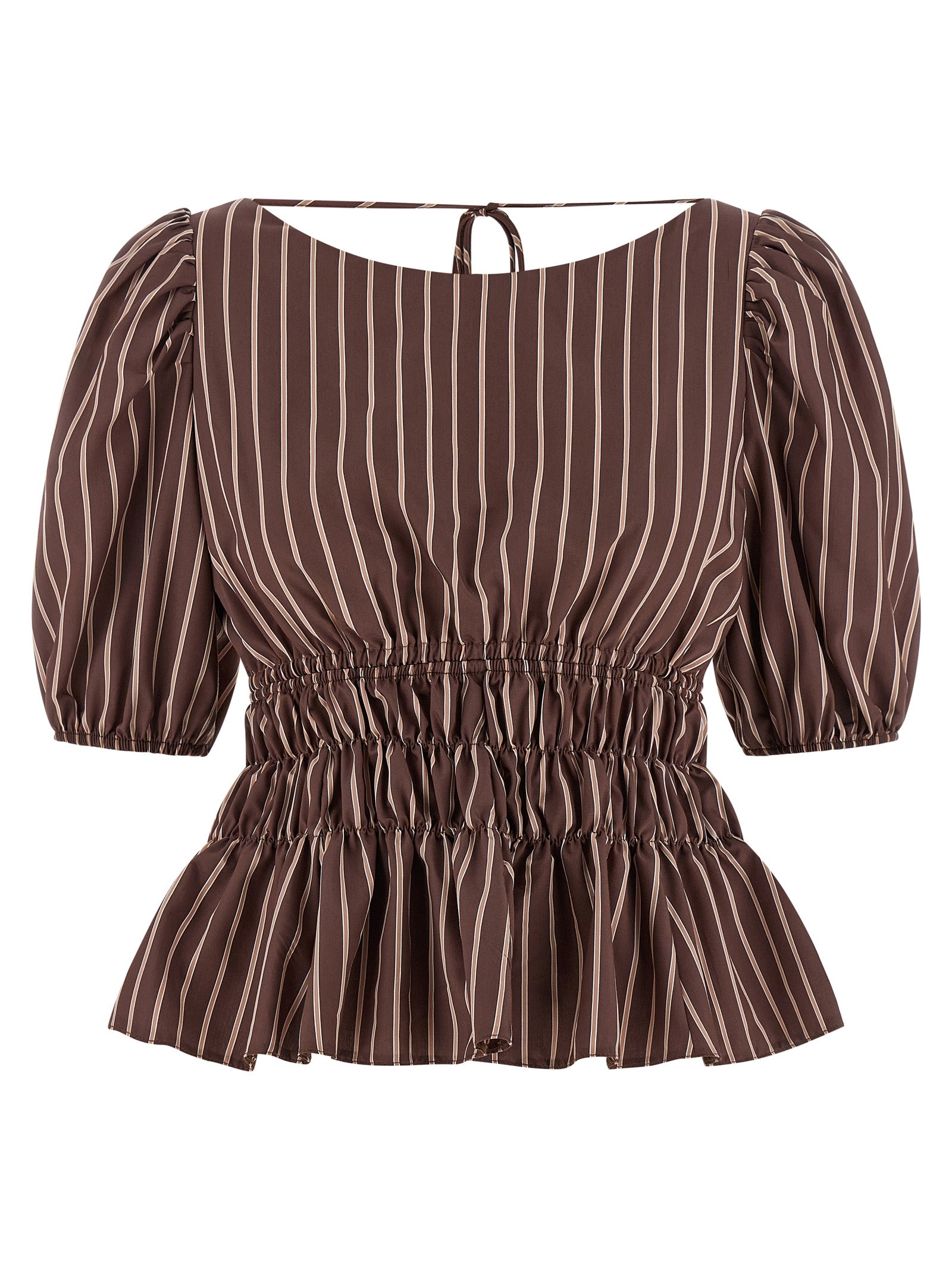 PINKO Brown Viscose Pattern Shirt