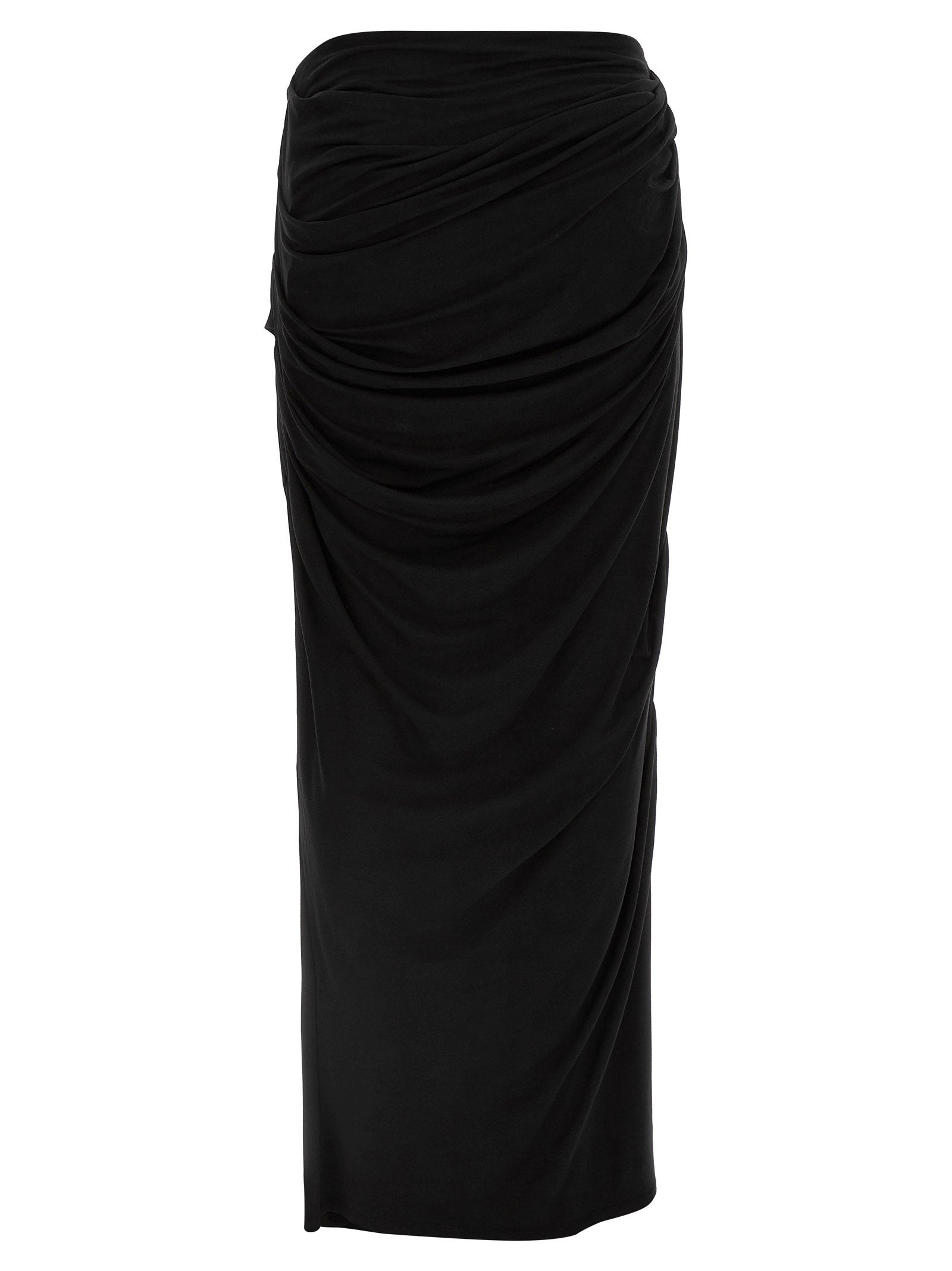 Entire Studios Black Viscose Mini Skirt
