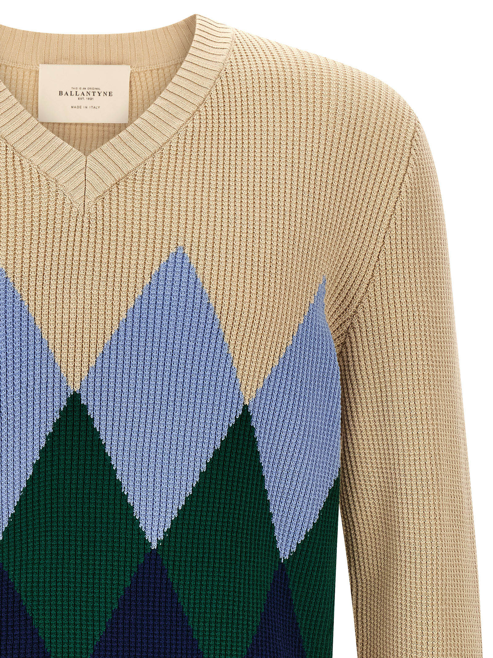 Ballantyne Beige Cotton Cardigan